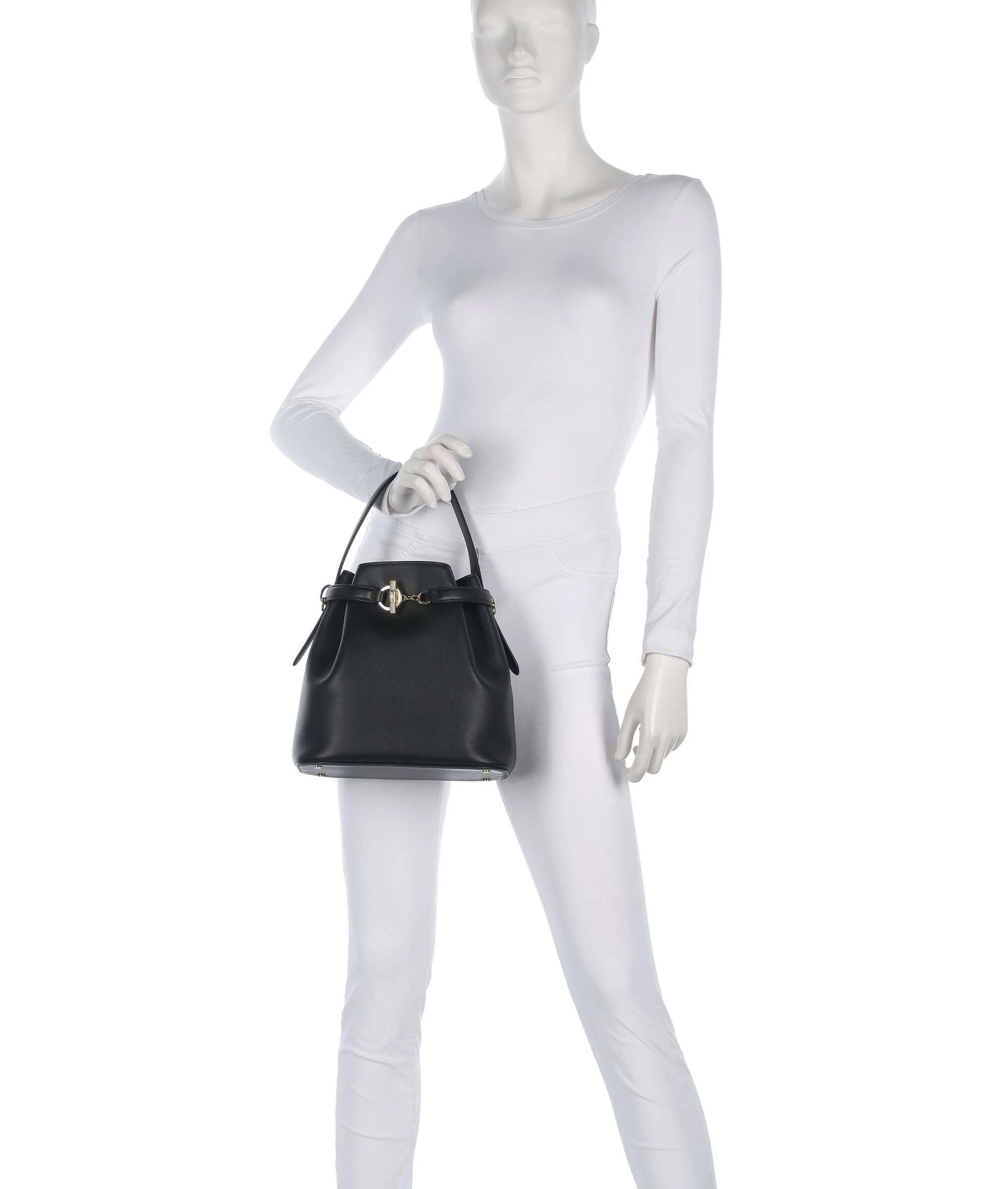 Lauren Ralph Lauren Blaike Medium Torebka worek black - Image 4