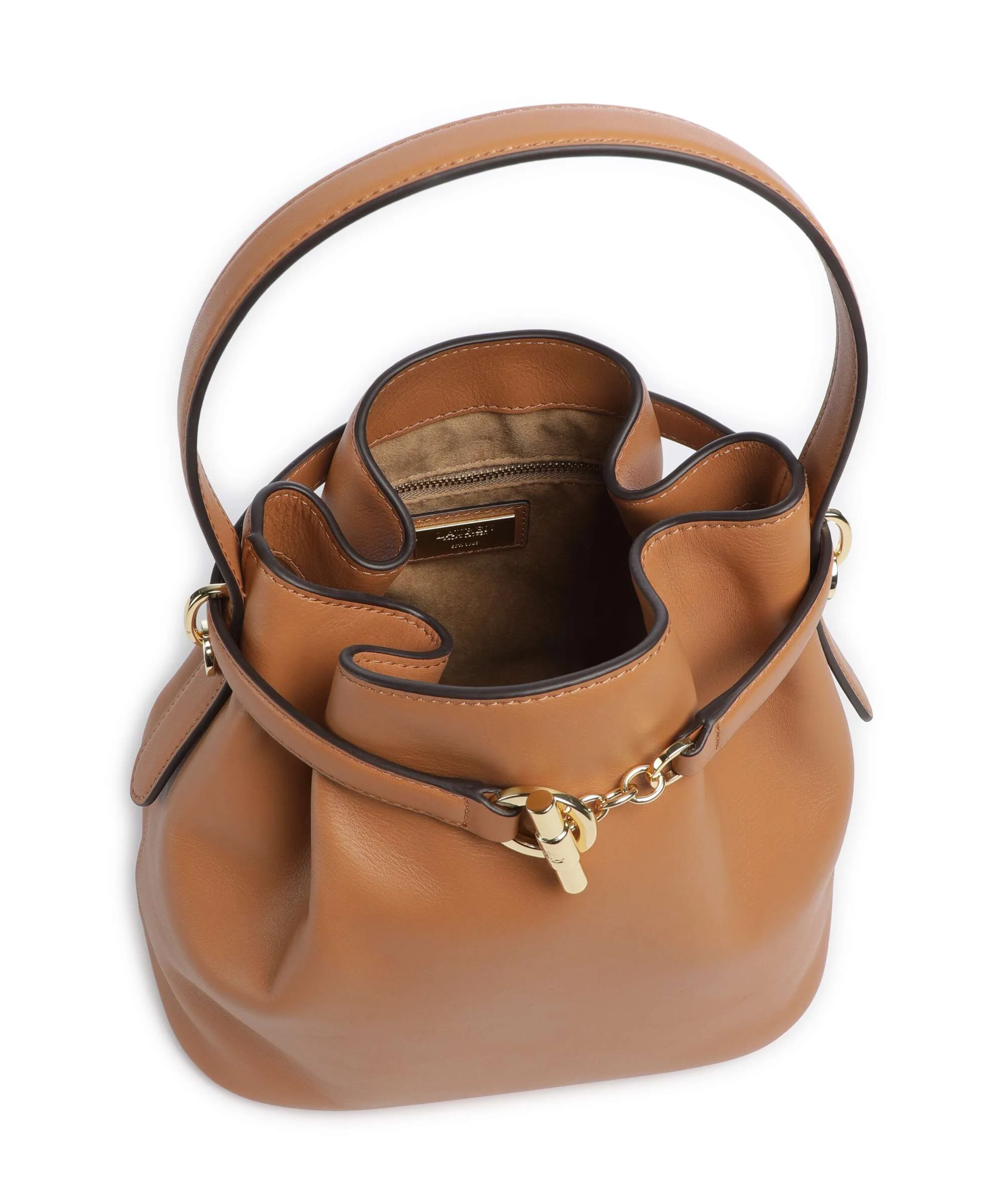 Lauren Ralph Lauren Blaike Medium Torebka worek classic caramel - Image 6