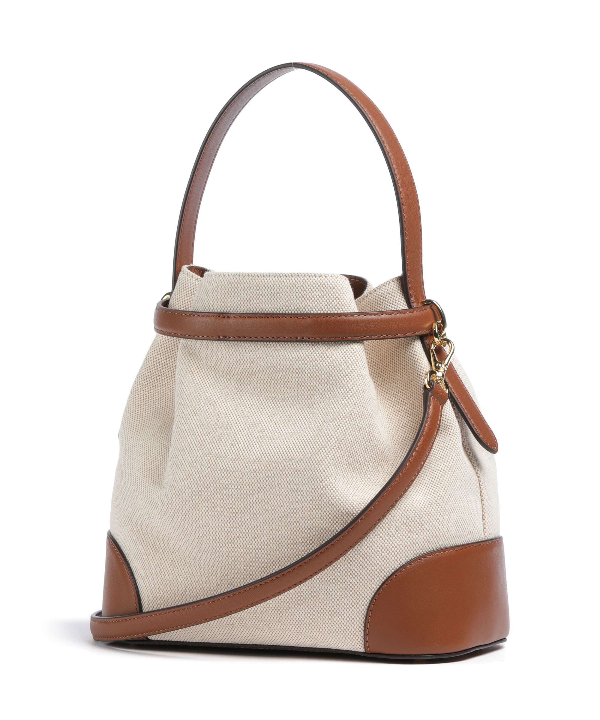 Lauren Ralph Lauren Blaike Medium Torebka worek natural/buff canvas/lauren tan - Image 2