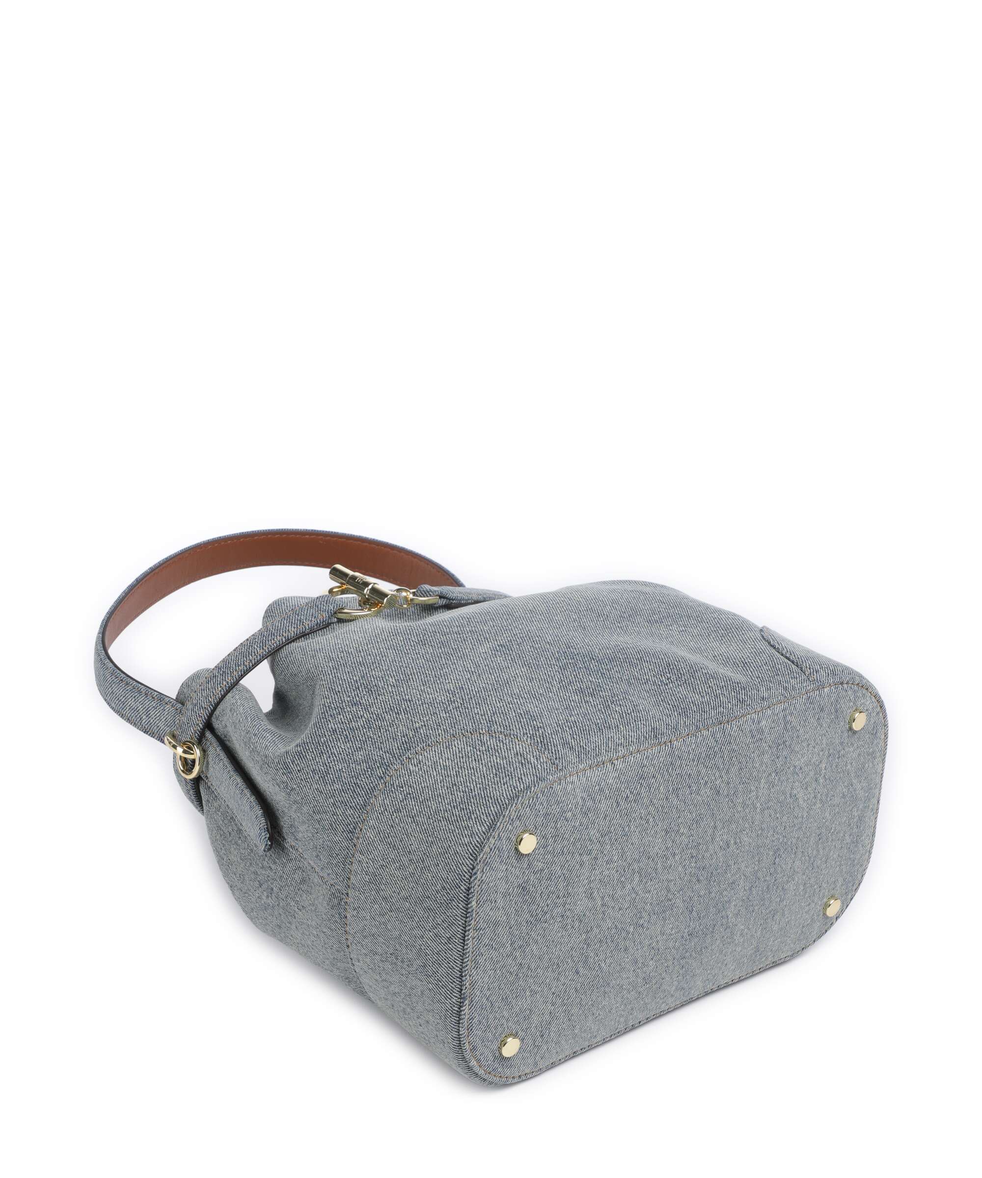 Lauren Ralph Lauren Blaike Medium Torebka worek blue/lauren tan - Image 5