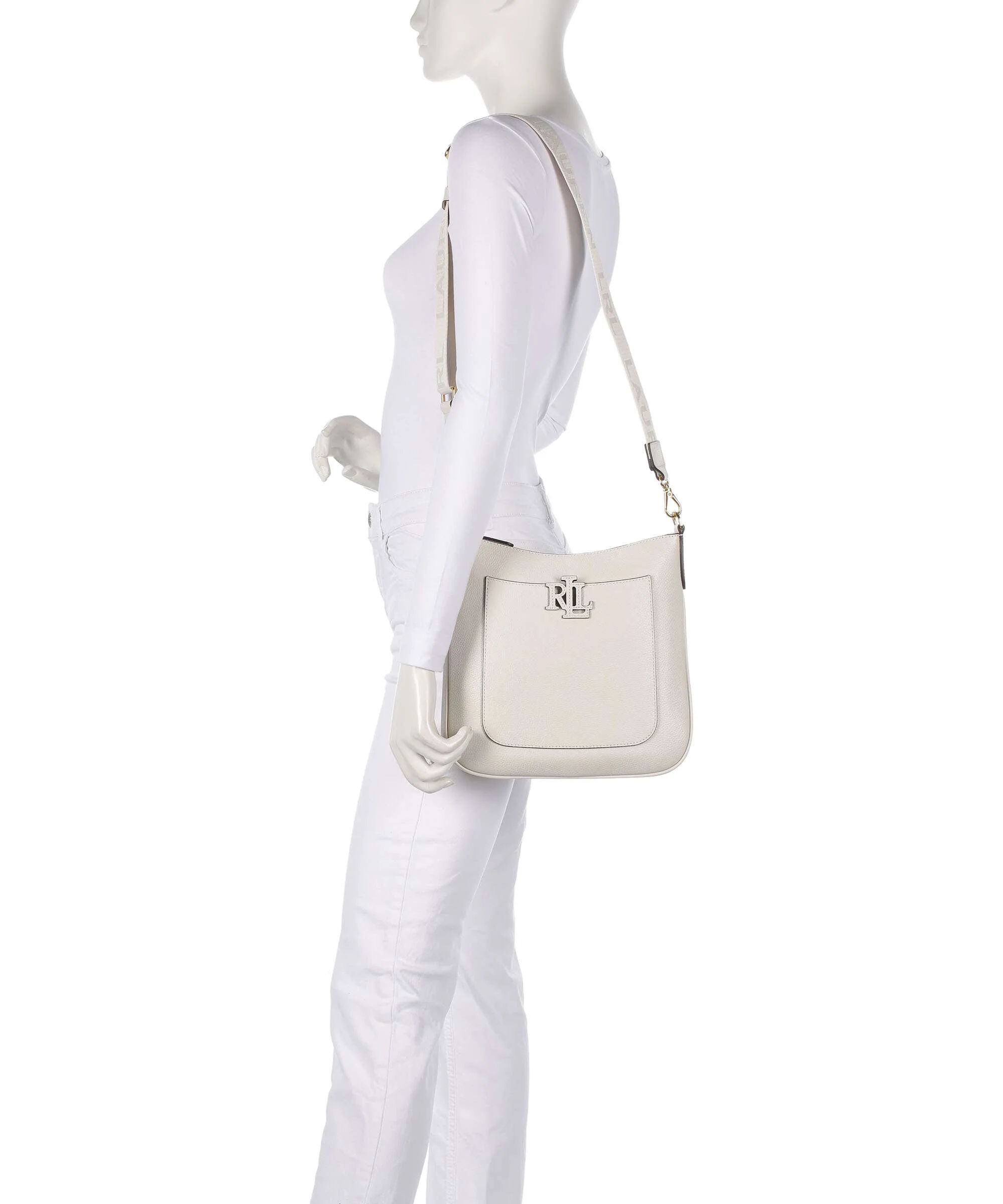 Lauren Ralph Lauren Cameryn 27 Torba przez ramię soft white - Image 3