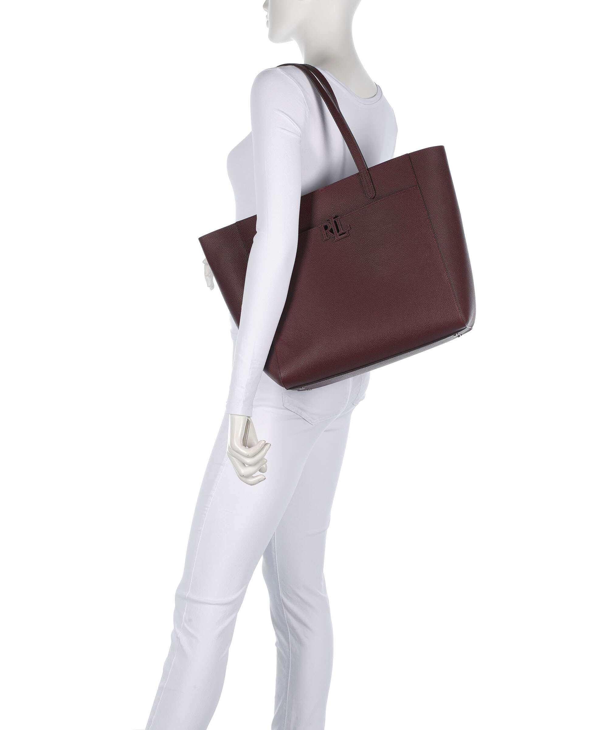 Lauren Ralph Lauren Cameryn Large Torba na zakupy dark garnet - Image 3