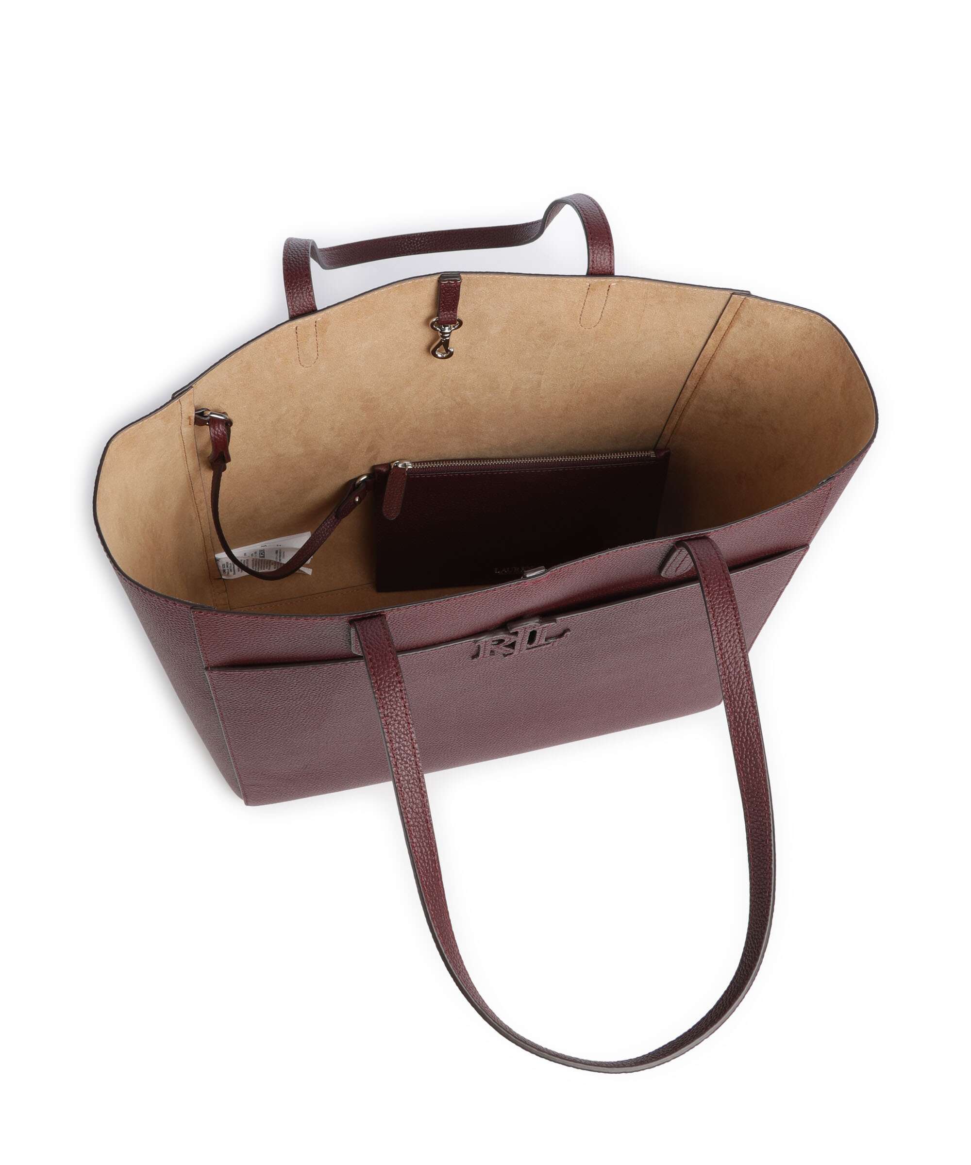 Lauren Ralph Lauren Cameryn Large Torba na zakupy dark garnet - Image 6
