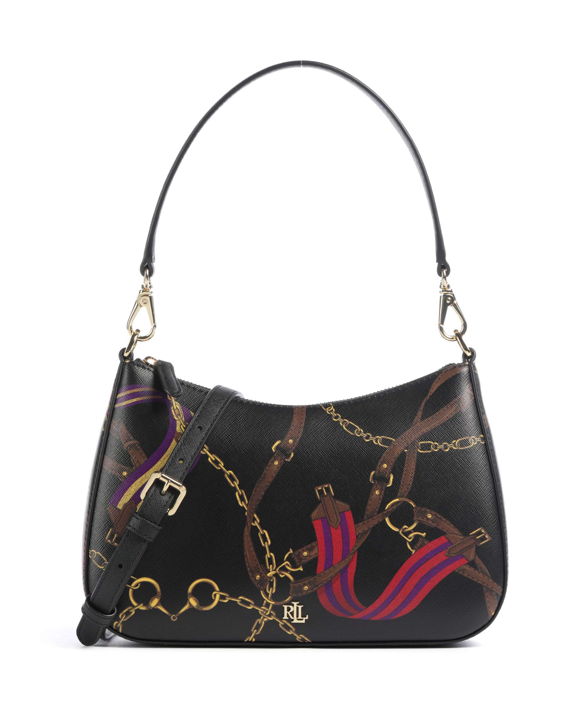 Lauren Ralph Lauren Danni 26 Torba na ramię holiday equestrian belting/black