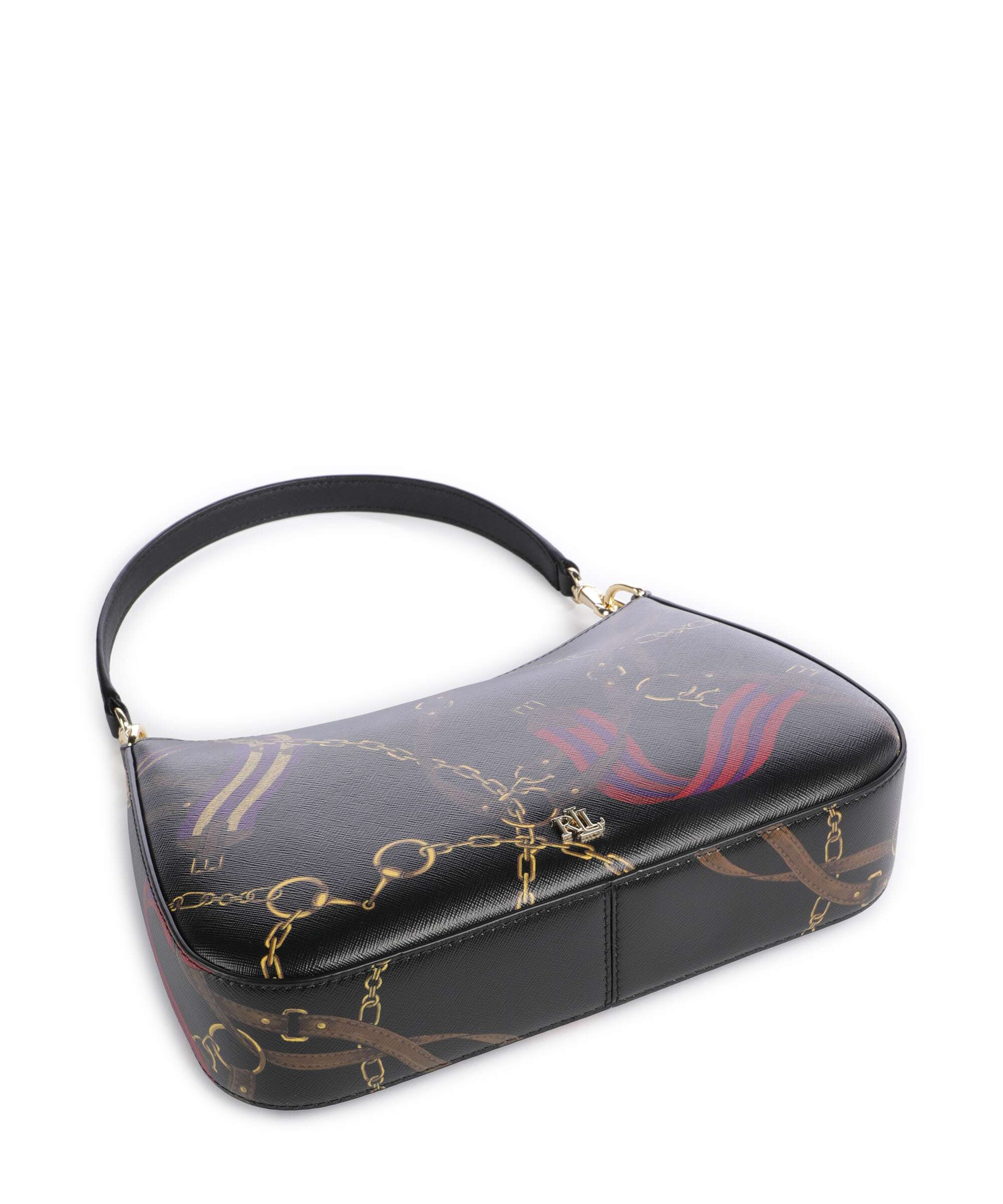 Lauren Ralph Lauren Danni 26 Torba na ramię holiday equestrian belting/black - Image 6