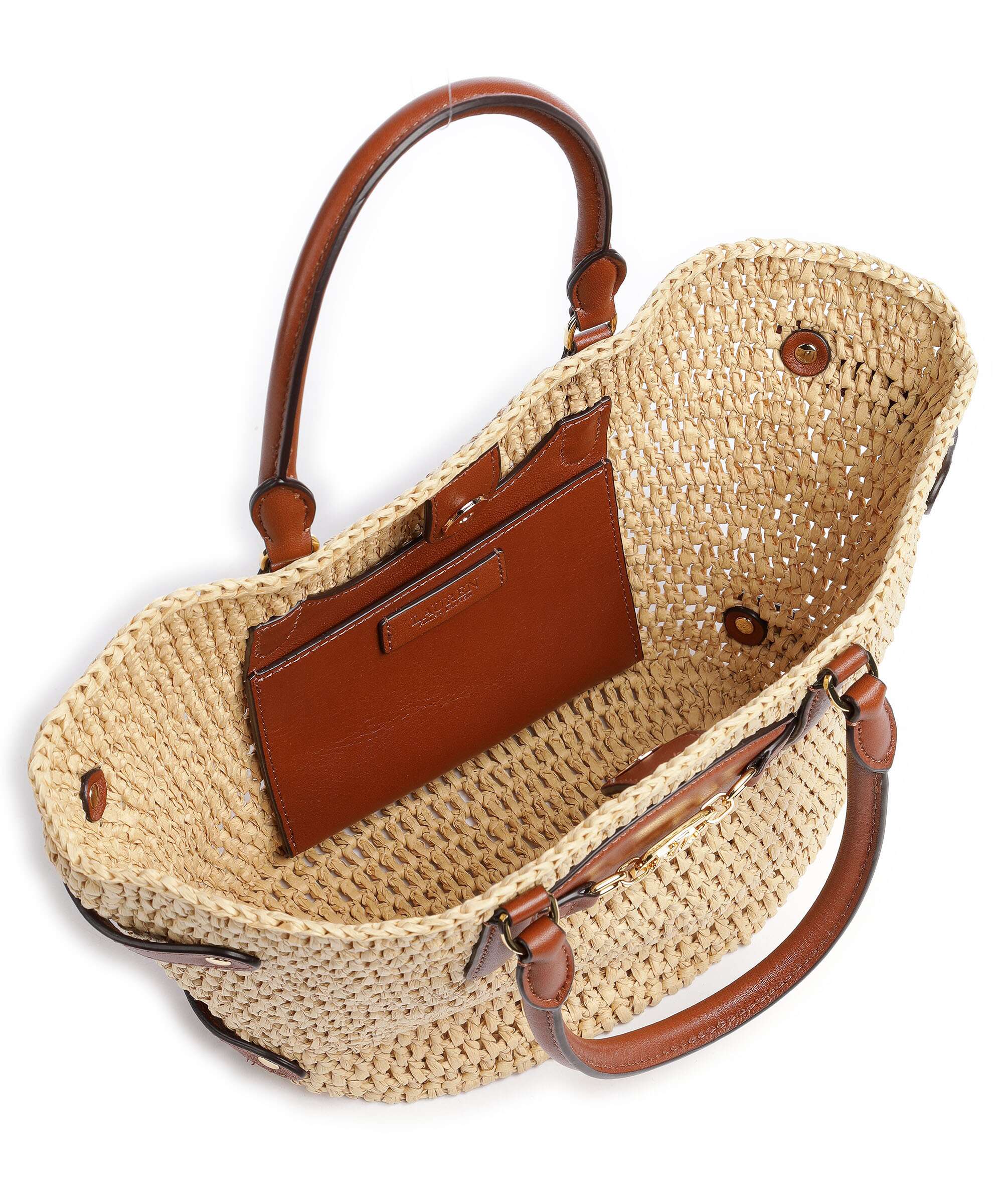 Lauren Ralph Lauren Daphney 20 Straw Torebka natural/lauren tan - Image 5