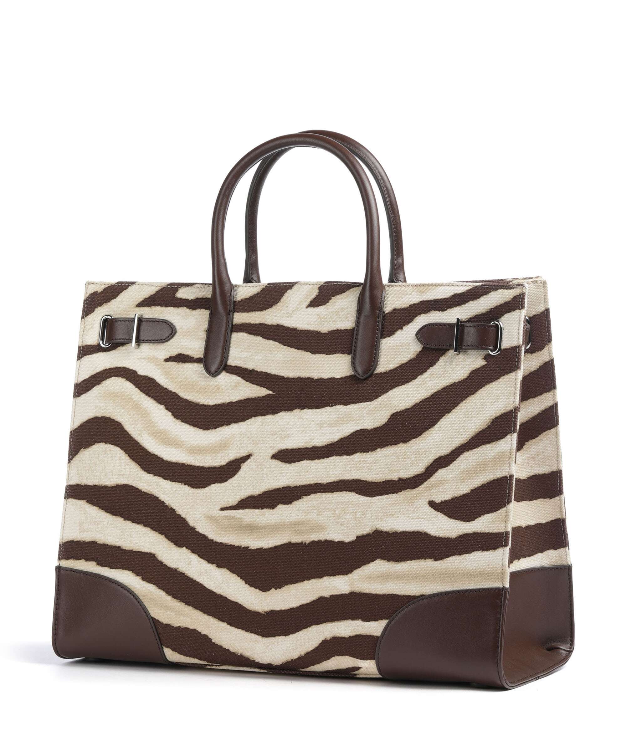 Lauren Ralph Lauren Devyn 42 Torebka zebra/dark hickory - Image 2