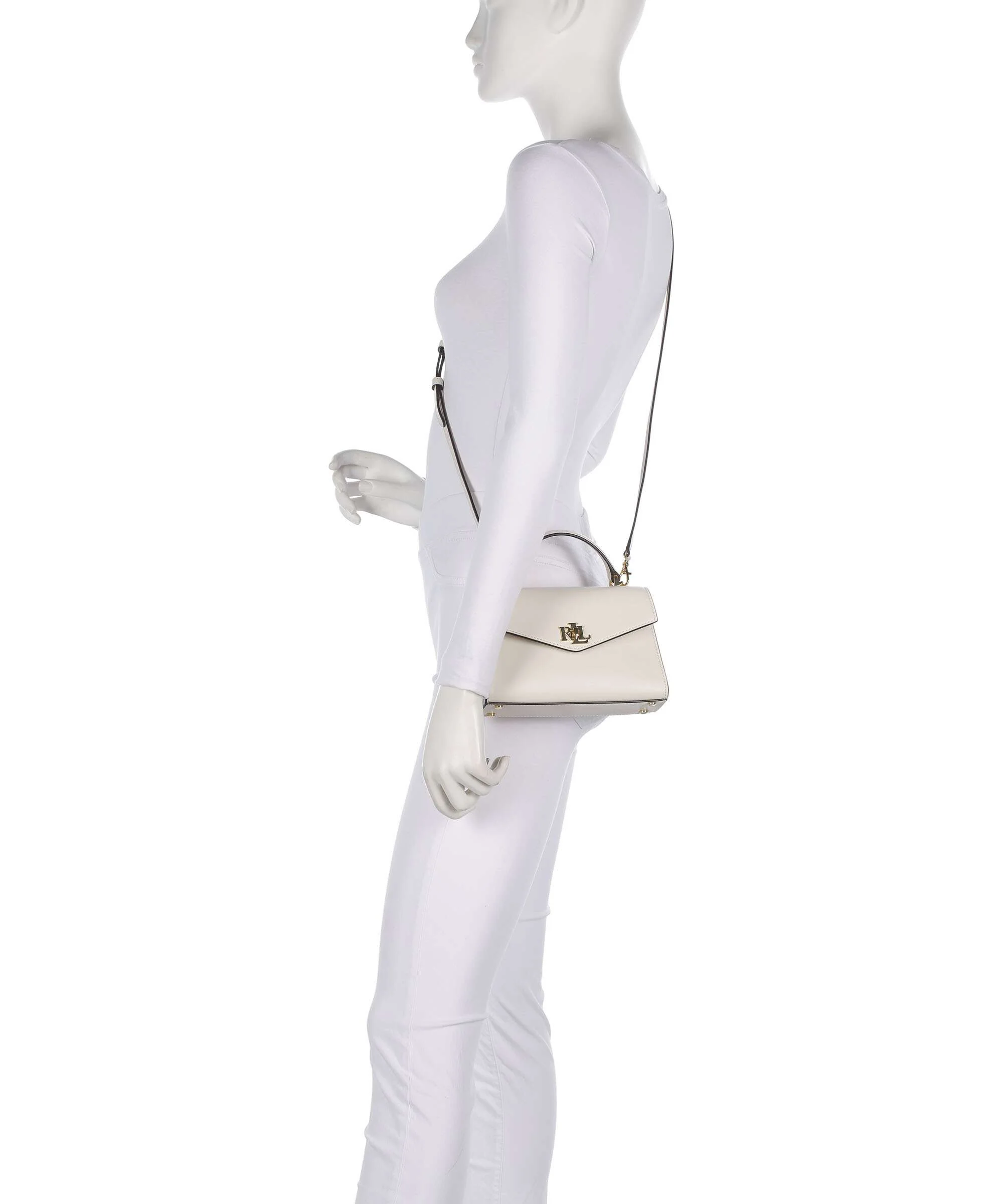 Lauren Ralph Lauren Farrah Small Torba przez ramię soft white - Image 3