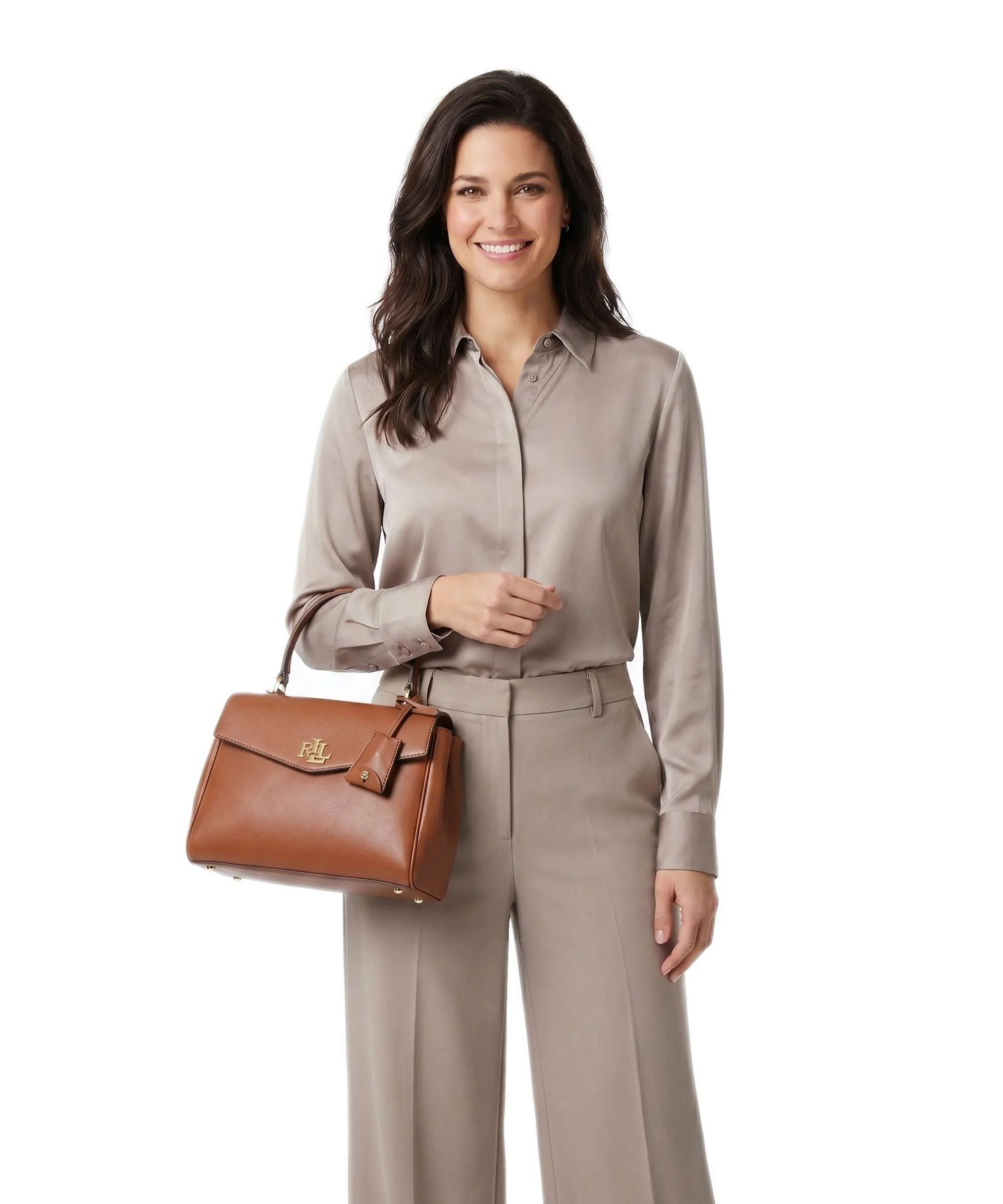 Lauren Ralph Lauren Farrah Small Torebka lauren tan - Image 3
