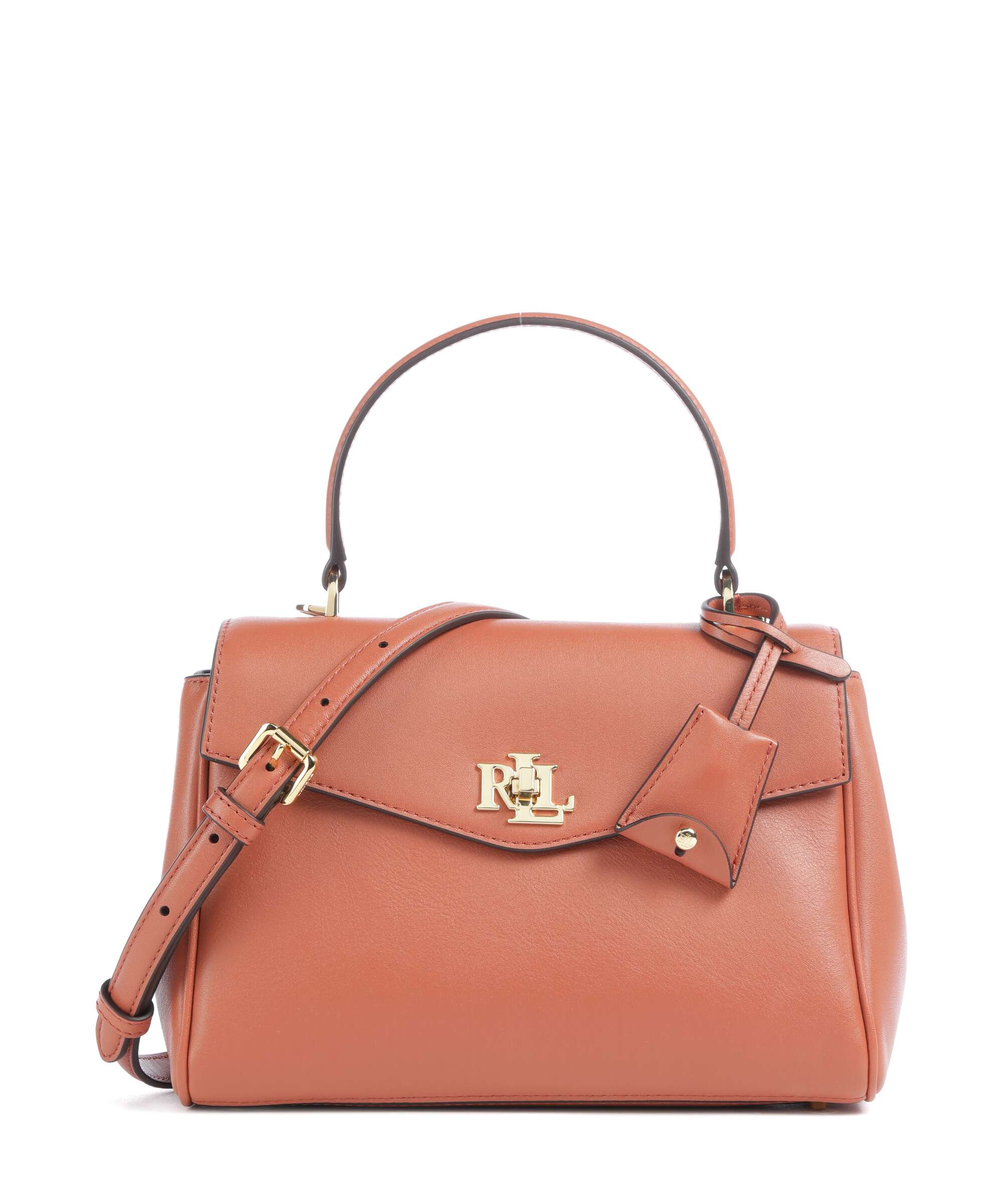 Lauren Ralph Lauren Farrah Small Torebka red terracotta