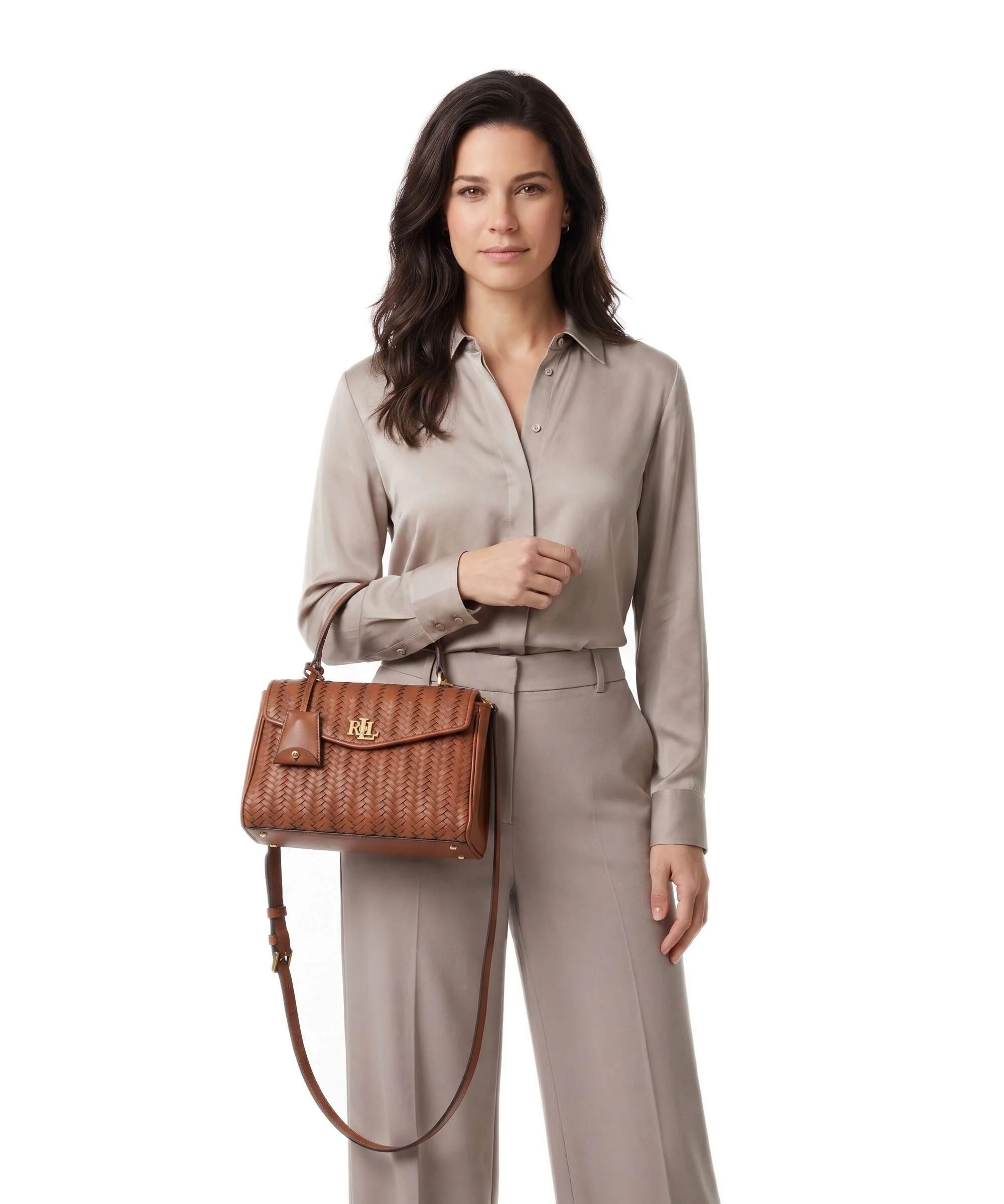 Lauren Ralph Lauren Farrah Small Torebka lauren tan - Image 3