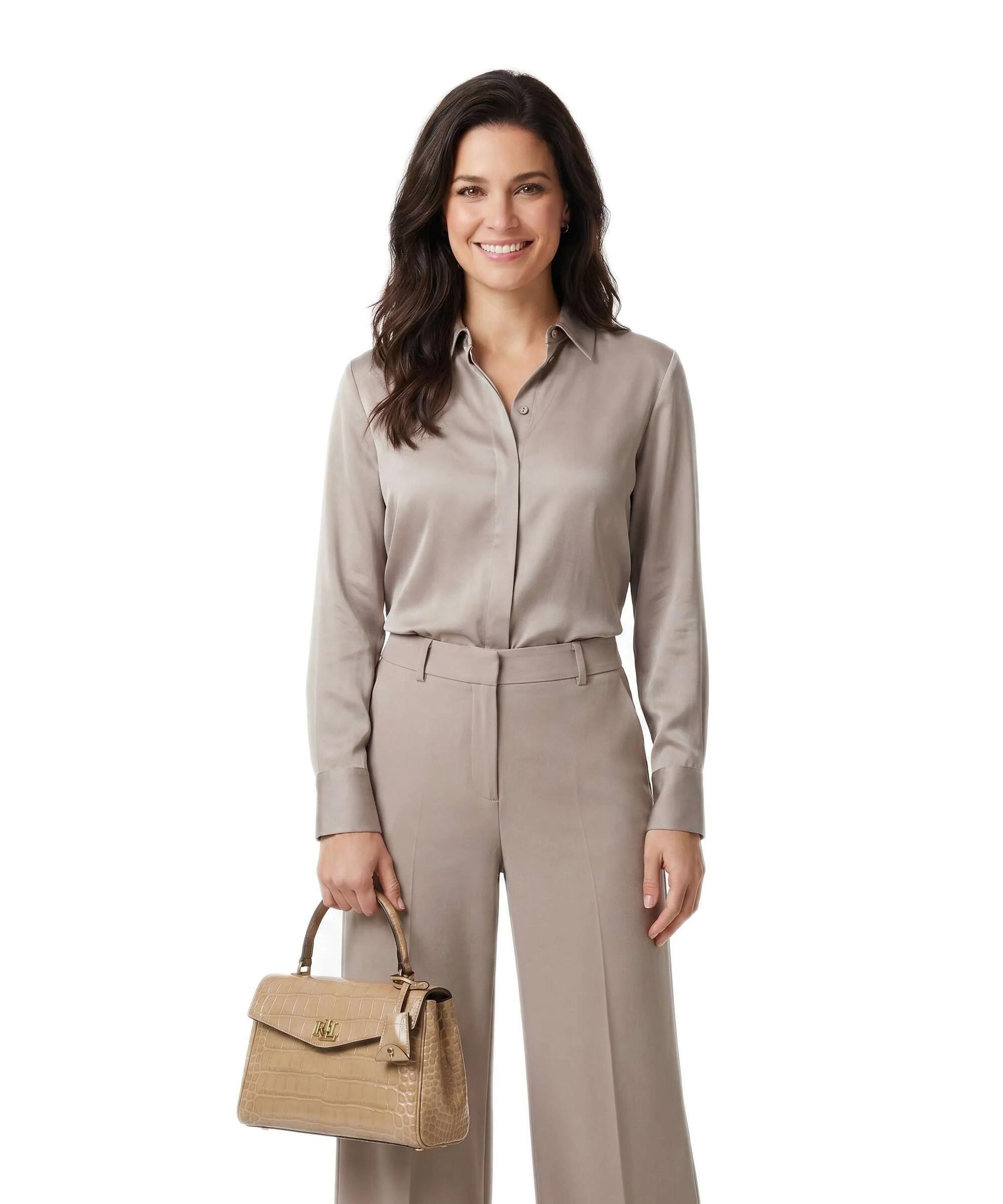 Lauren Ralph Lauren Farrah Small Torebka tan - Image 3