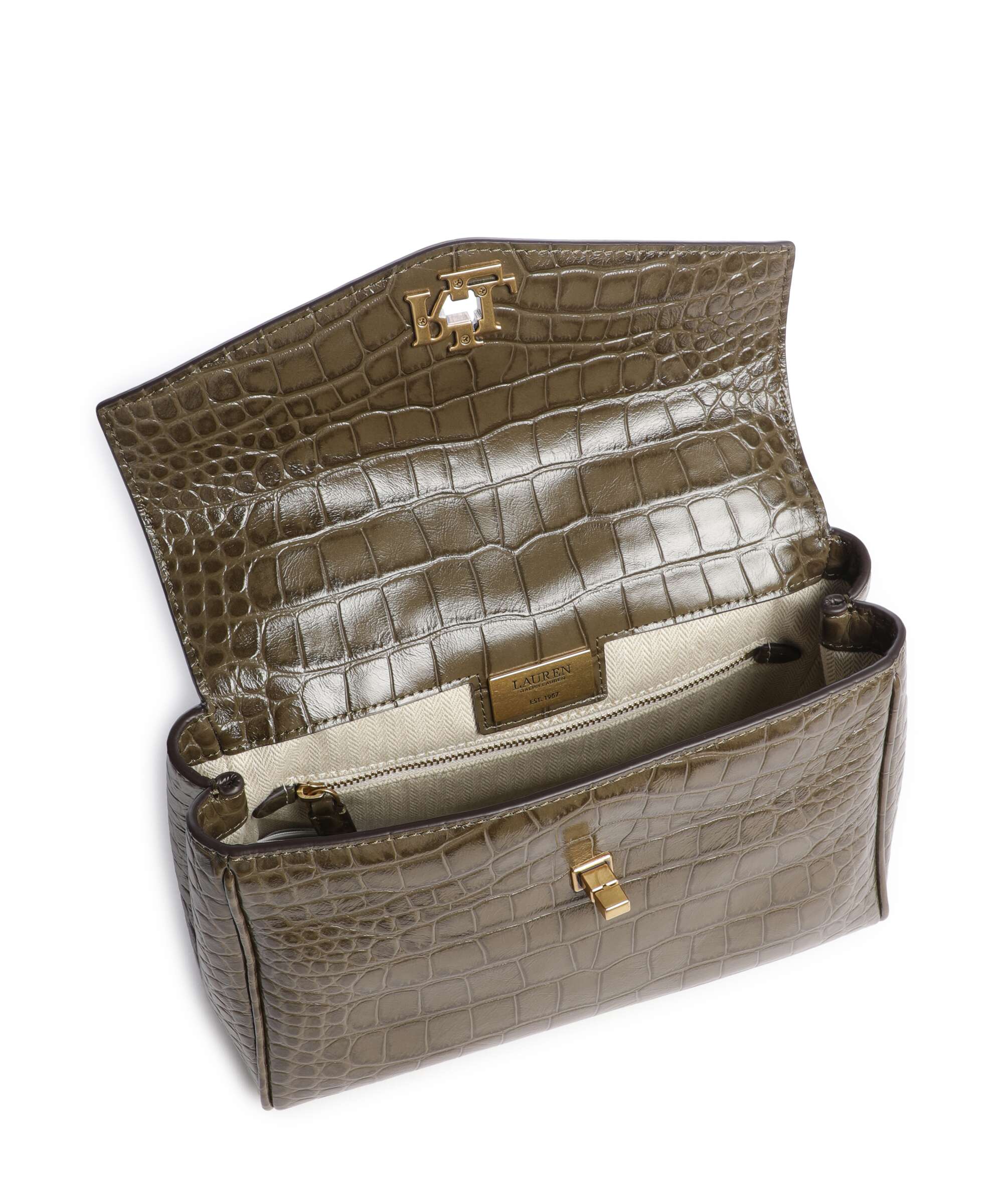 Lauren Ralph Lauren Farrah Small Torebka botanic green - Image 5