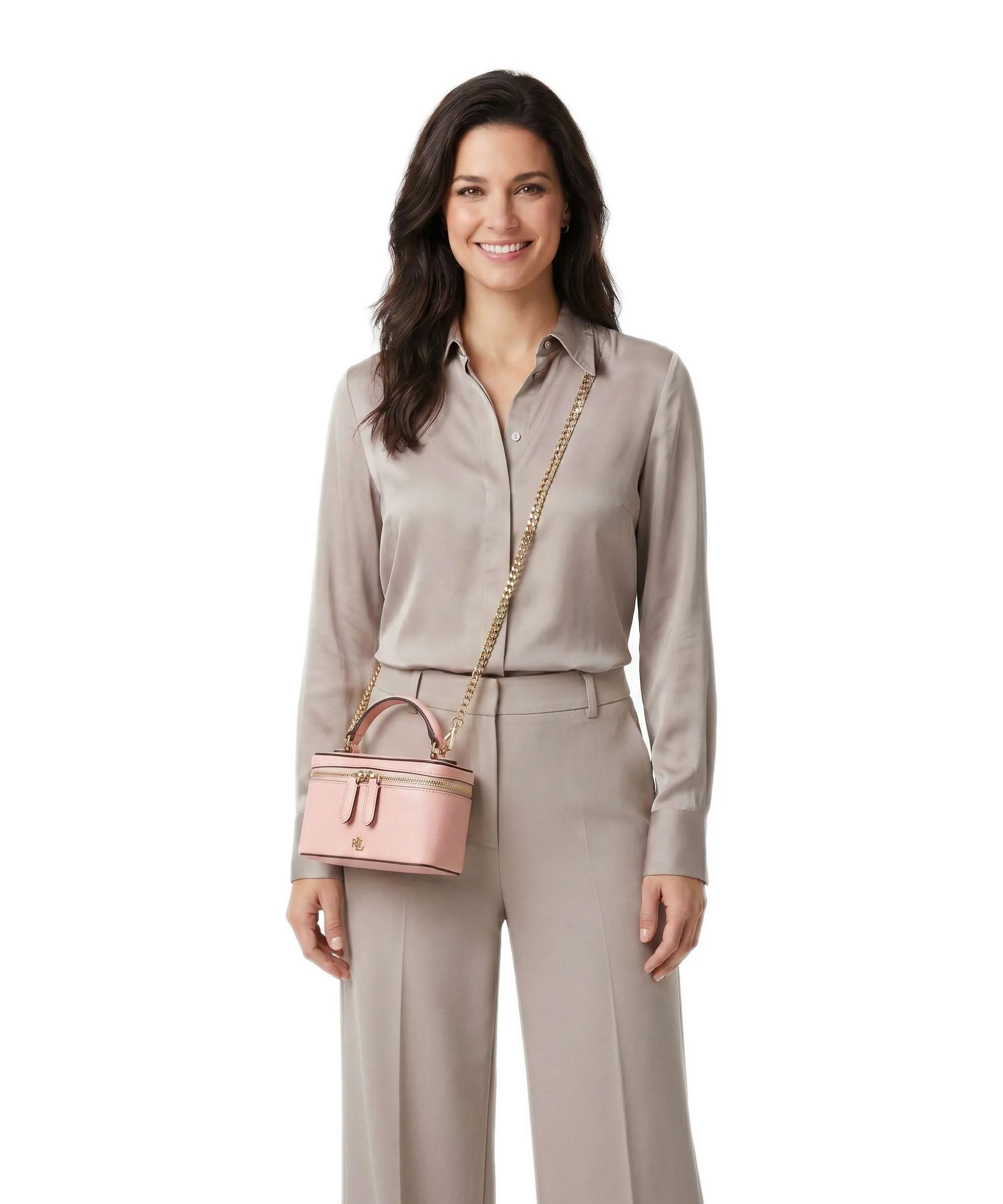 Lauren Ralph Lauren Hallee Small Torba przez ramię pink rhodonite - Image 3