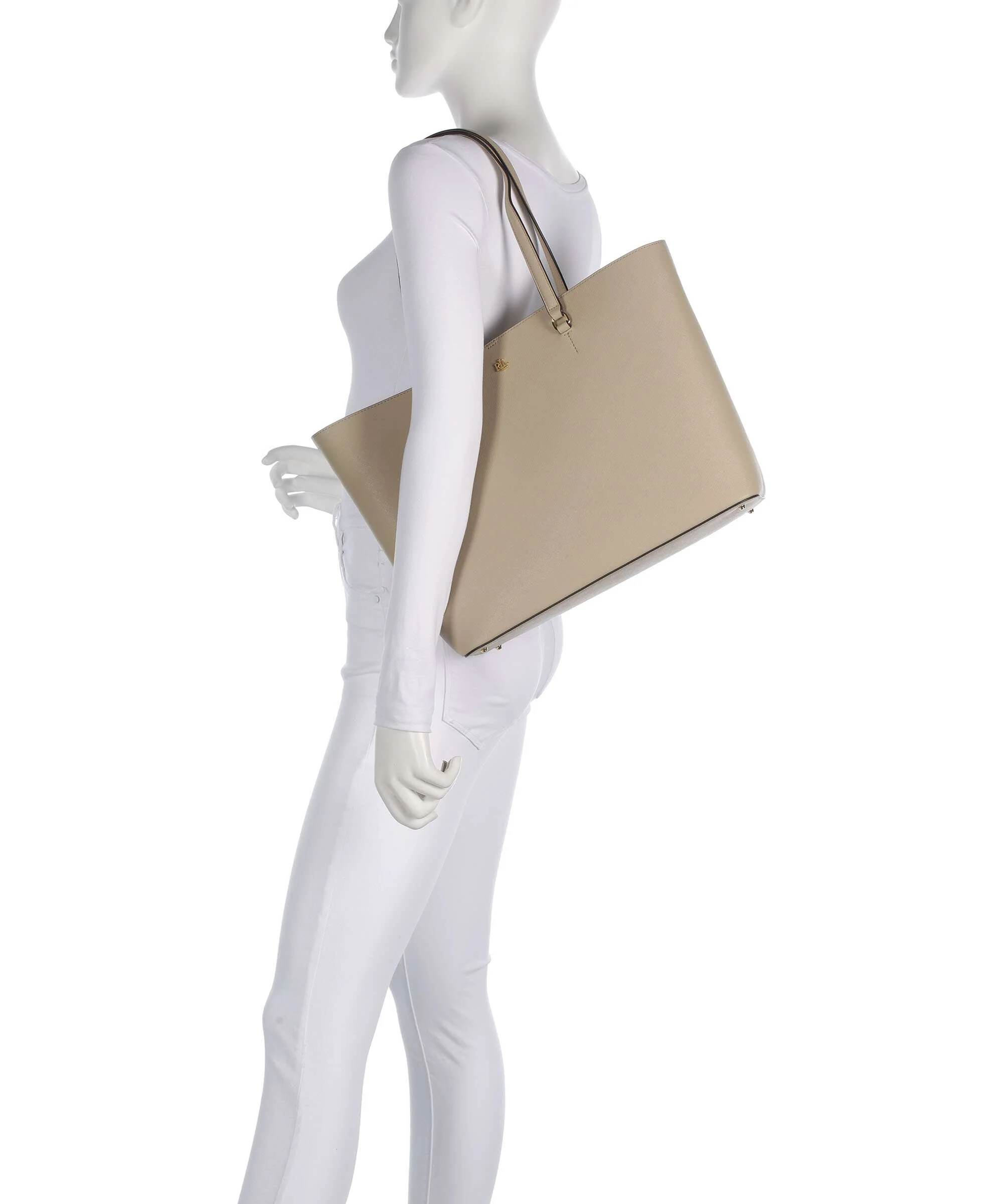 Lauren Ralph Lauren Karly Large Torba na zakupy birch tan - Image 3