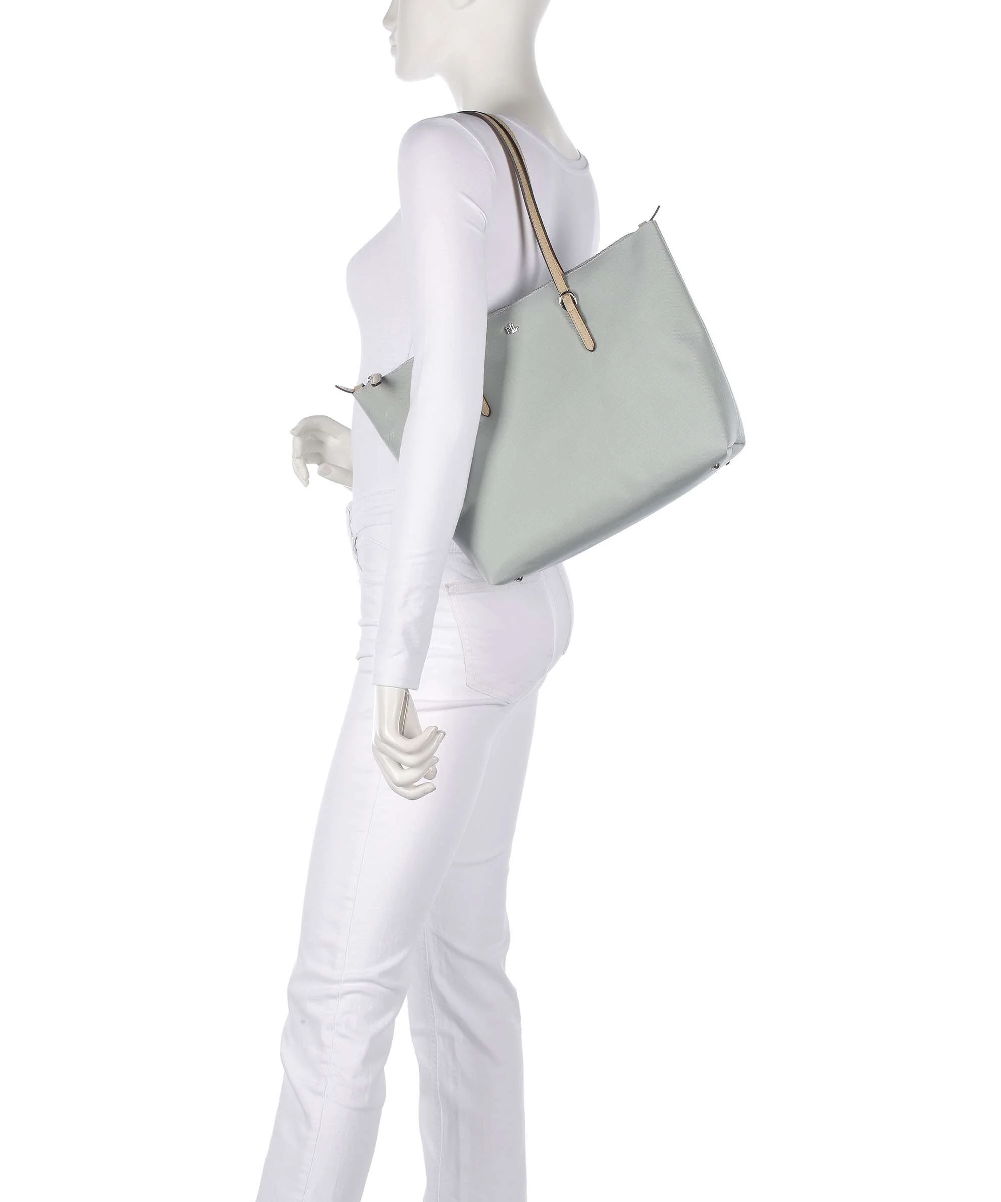 Lauren Ralph Lauren Keaton 26 Torba na zakupy aqua pearl/sand dune - Image 3