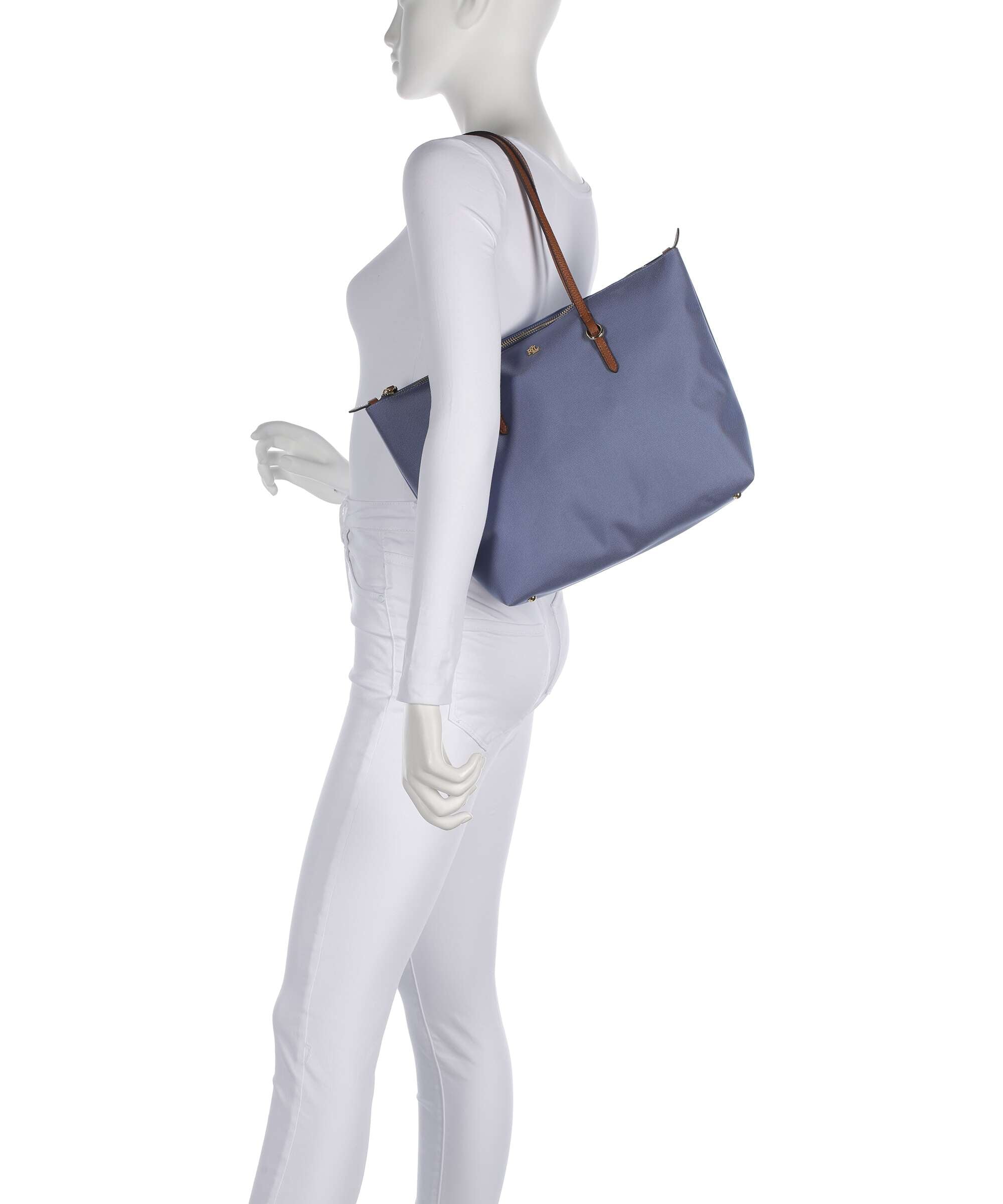 Lauren Ralph Lauren Keaton 26 Torba na zakupy carson blue/lauren tan - Image 3