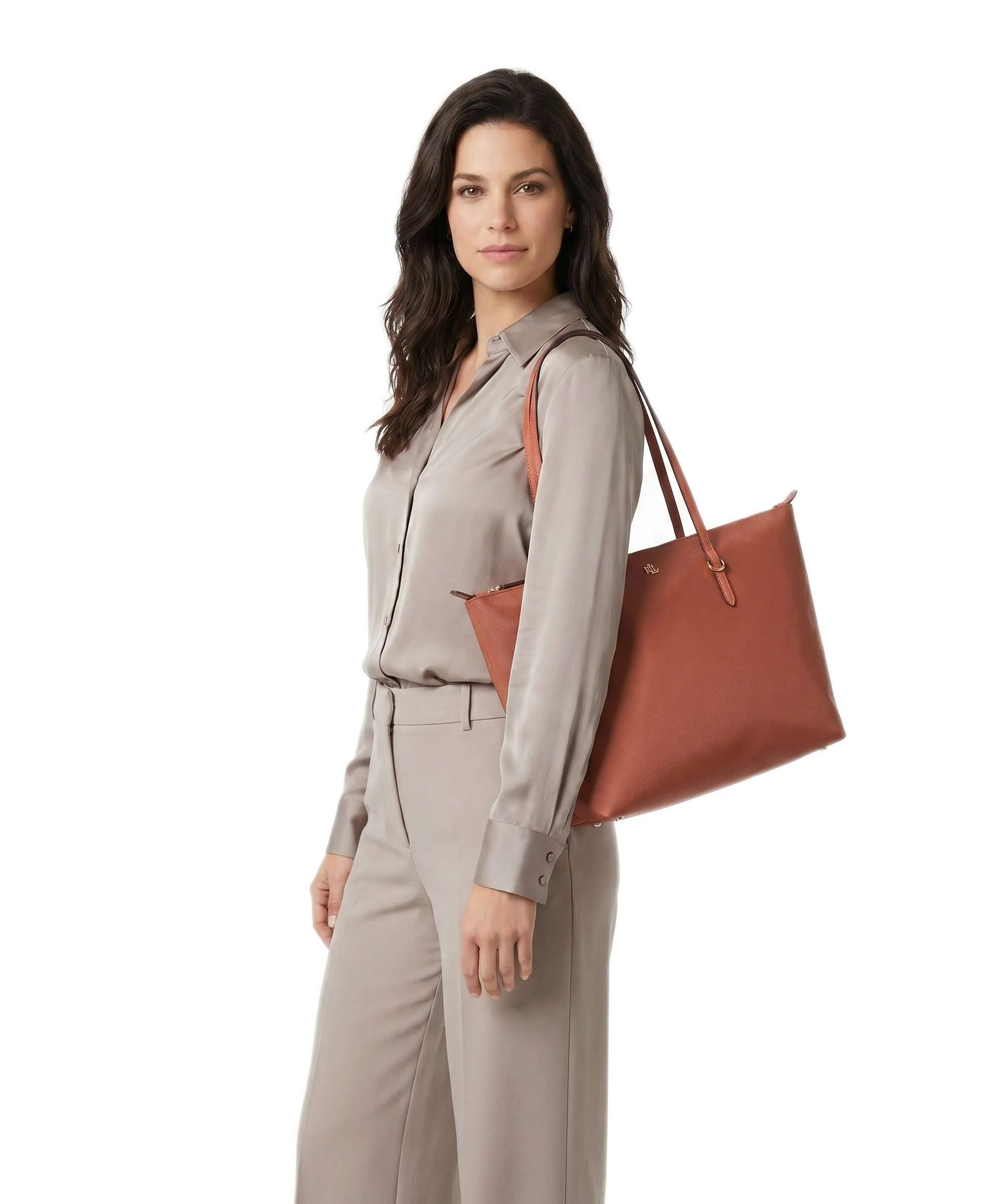 Lauren Ralph Lauren Keaton 26 Torba na zakupy red terracotta - Image 3