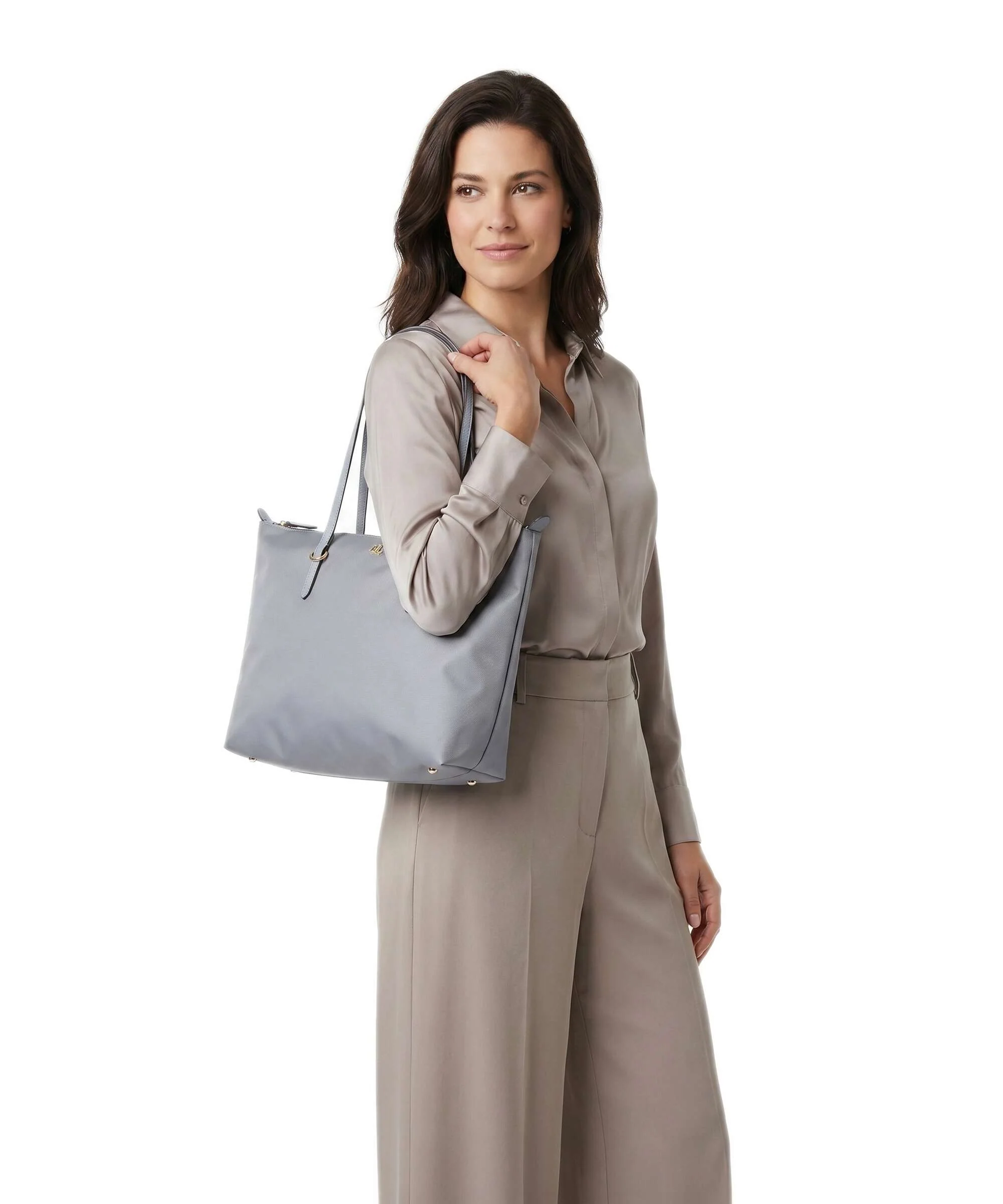Lauren Ralph Lauren Keaton 26 Torba na zakupy dust blue - Image 3