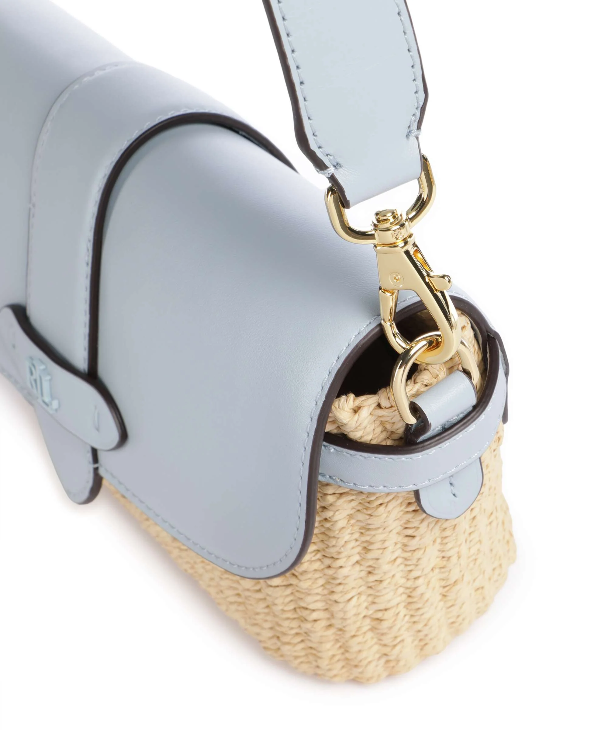 Lauren Ralph Lauren Lynden Small Torba na ramię natural/alpine blue - Image 4