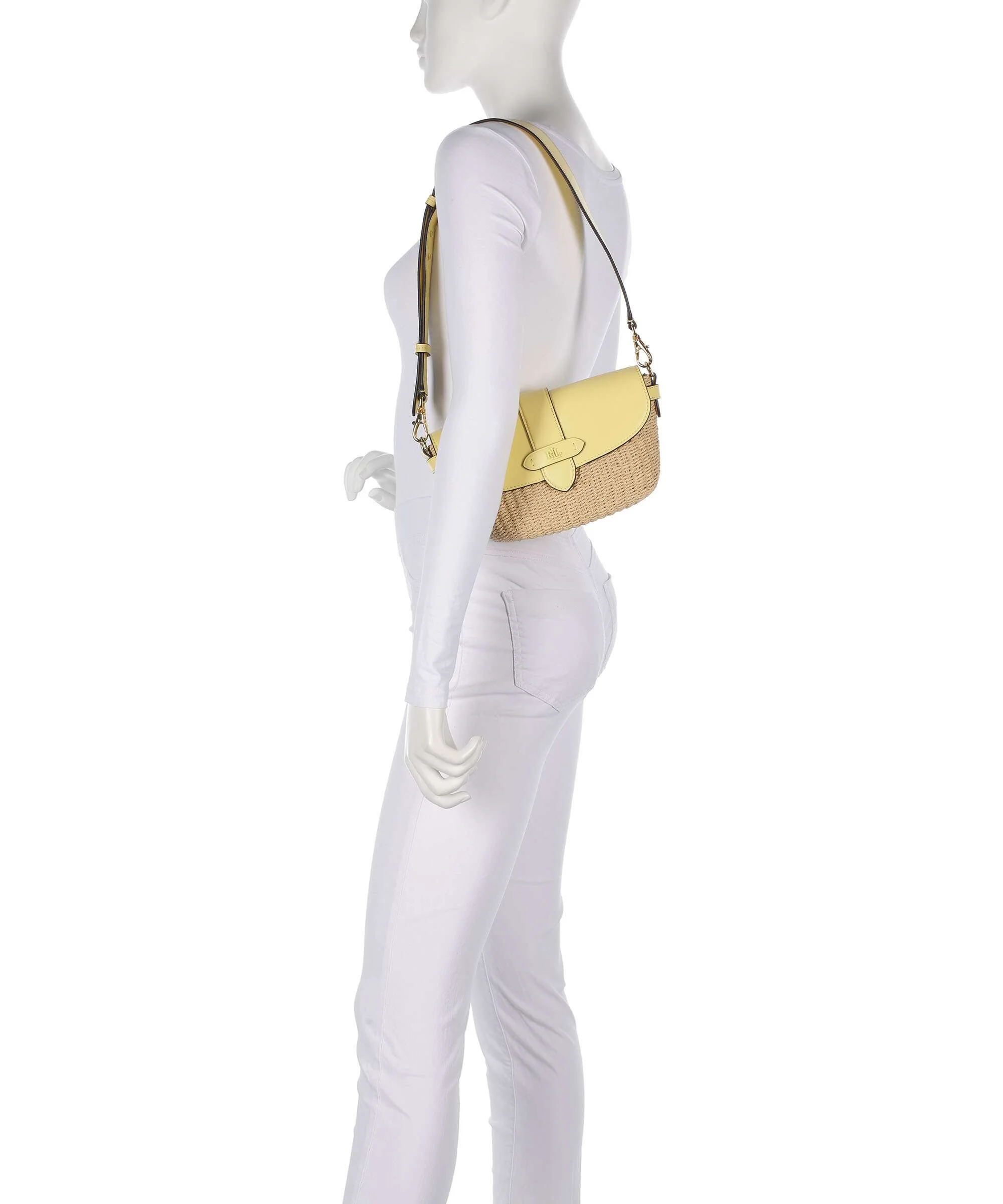 Lauren Ralph Lauren Lynden Small Torba na ramię natural/lemon sorbet - Image 3