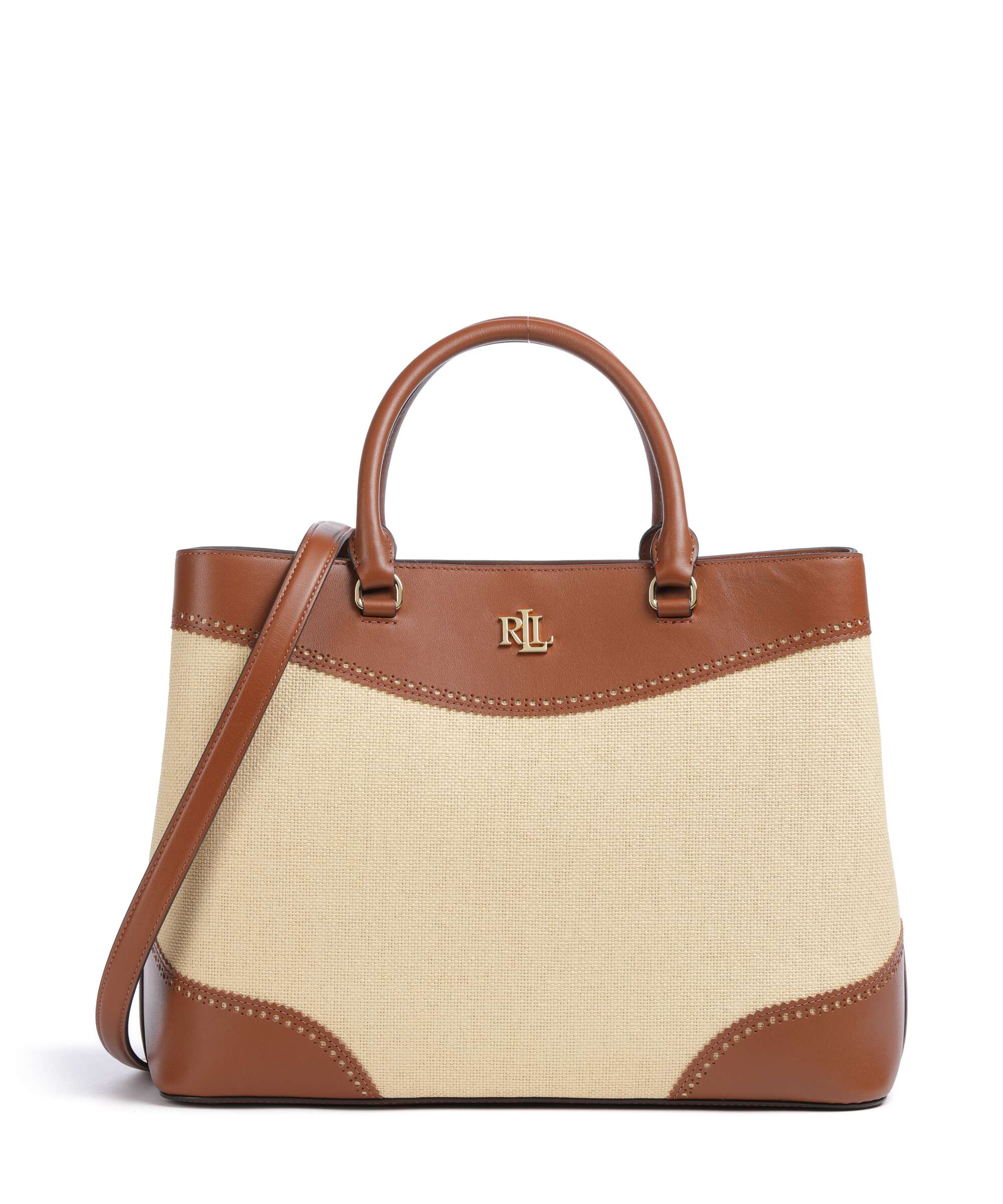 Lauren Ralph Lauren Marcy 36 Torebka dark natural/lauren tan