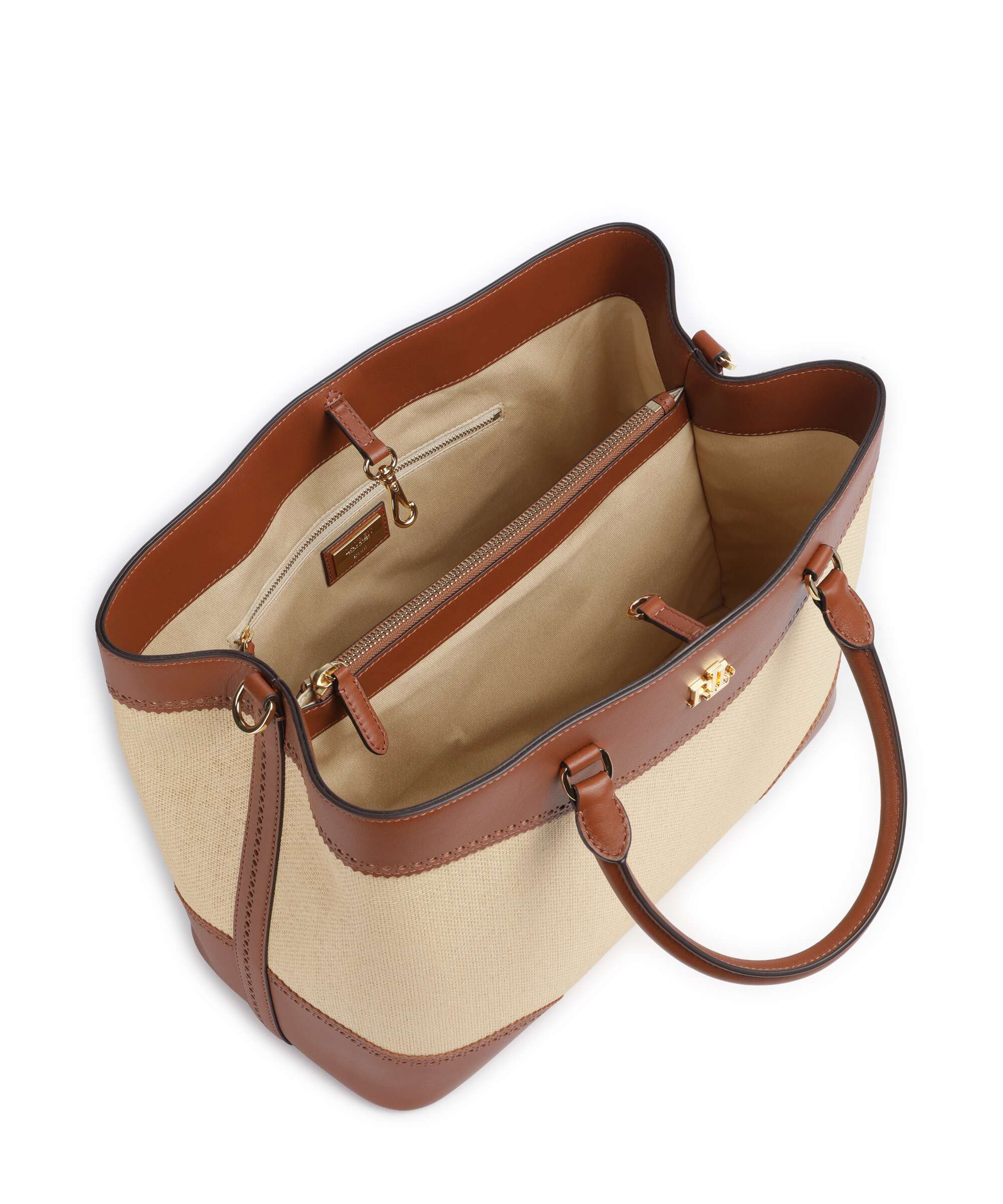 Lauren Ralph Lauren Marcy 36 Torebka dark natural/lauren tan - Image 6