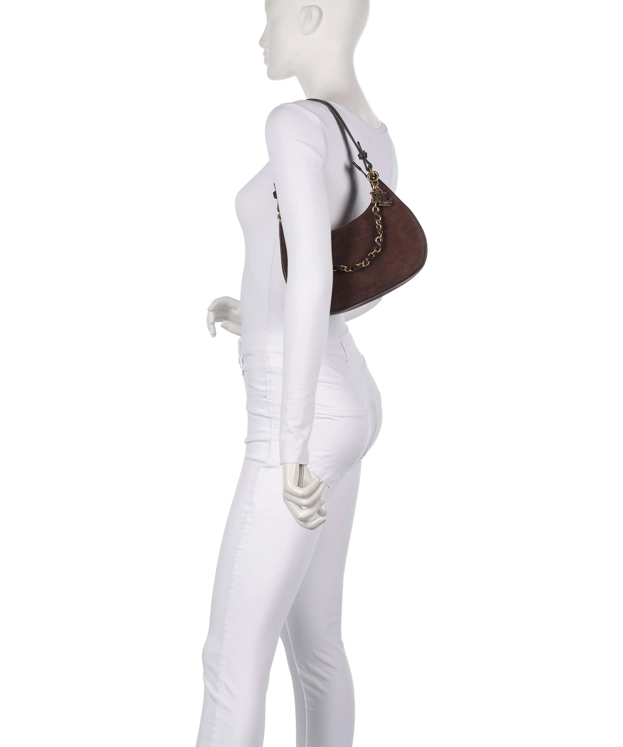 Lauren Ralph Lauren Marcy Medium Torba na ramię chestnut brown - Image 3