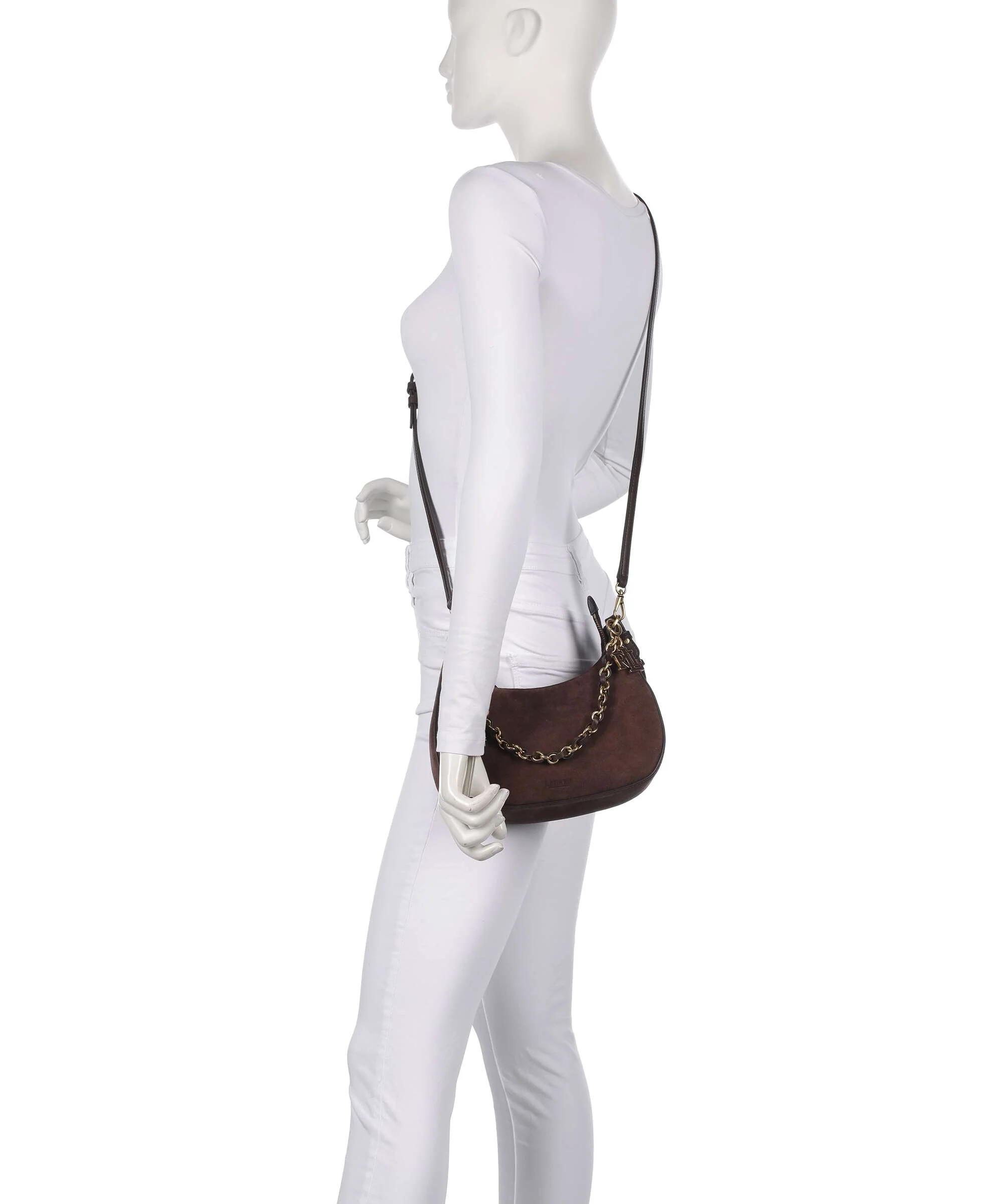 Lauren Ralph Lauren Marcy Medium Torba na ramię chestnut brown - Image 4