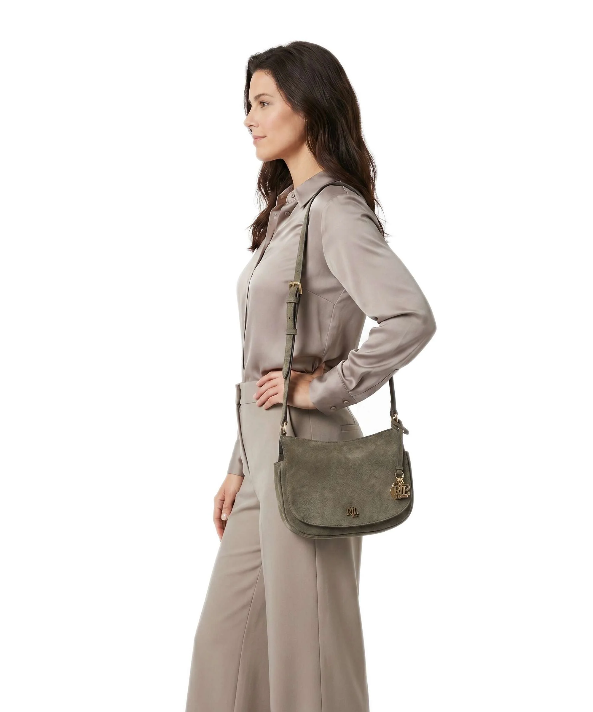 Lauren Ralph Lauren Marcy Medium Torba przez ramię botanic green - Image 3