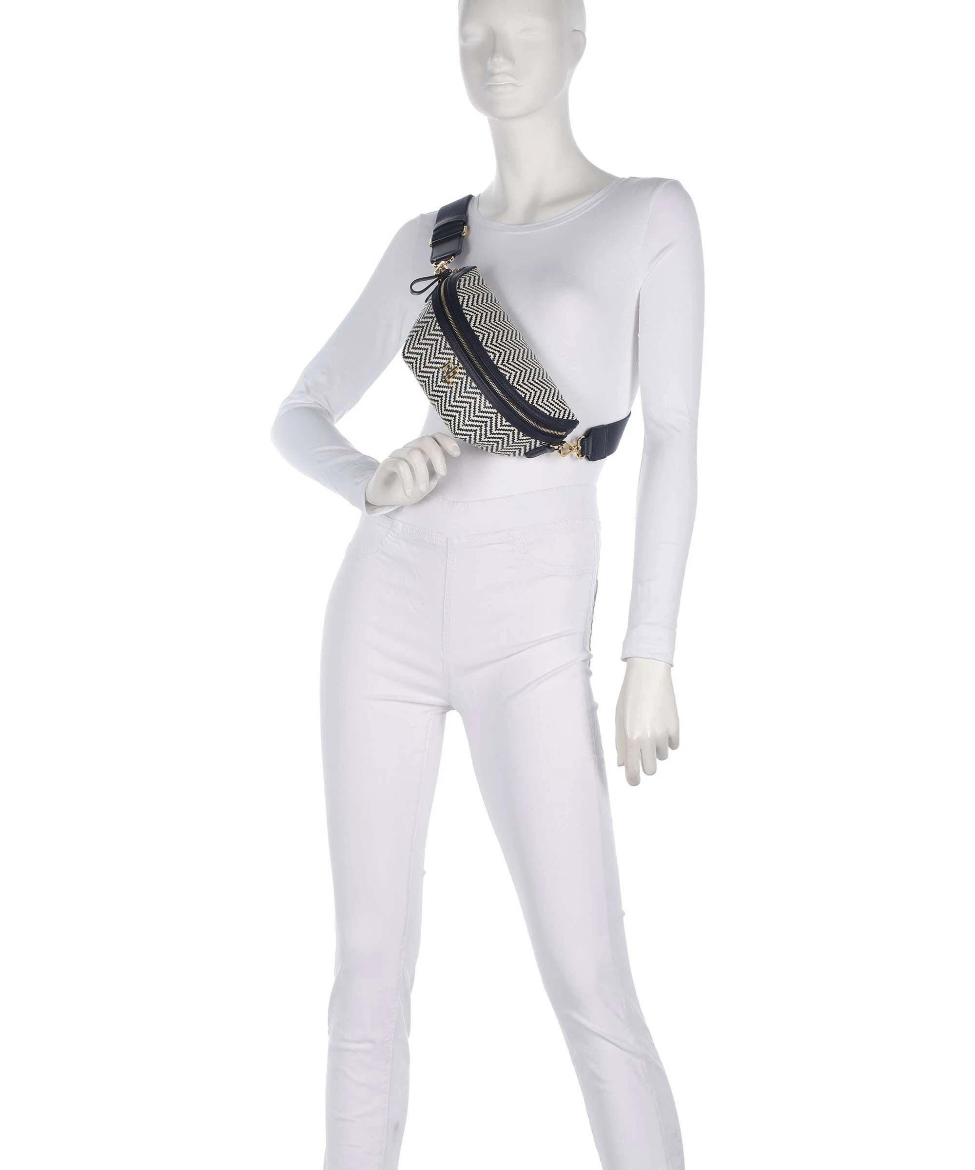 Lauren Ralph Lauren Marcy Saszetka nerka refined navy/soft white - Image 4