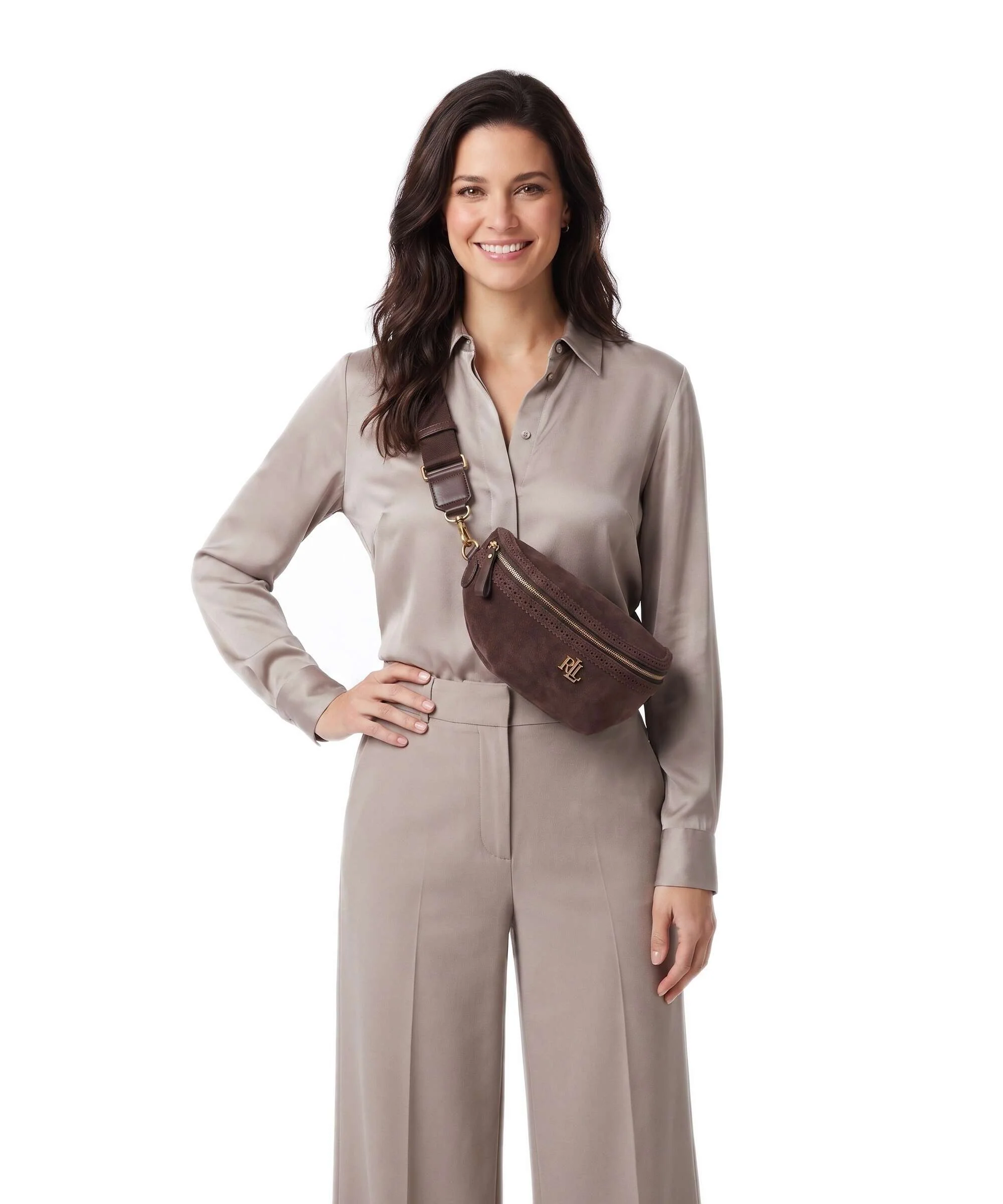Lauren Ralph Lauren Marcy Saszetka nerka chestnut brown - Image 3