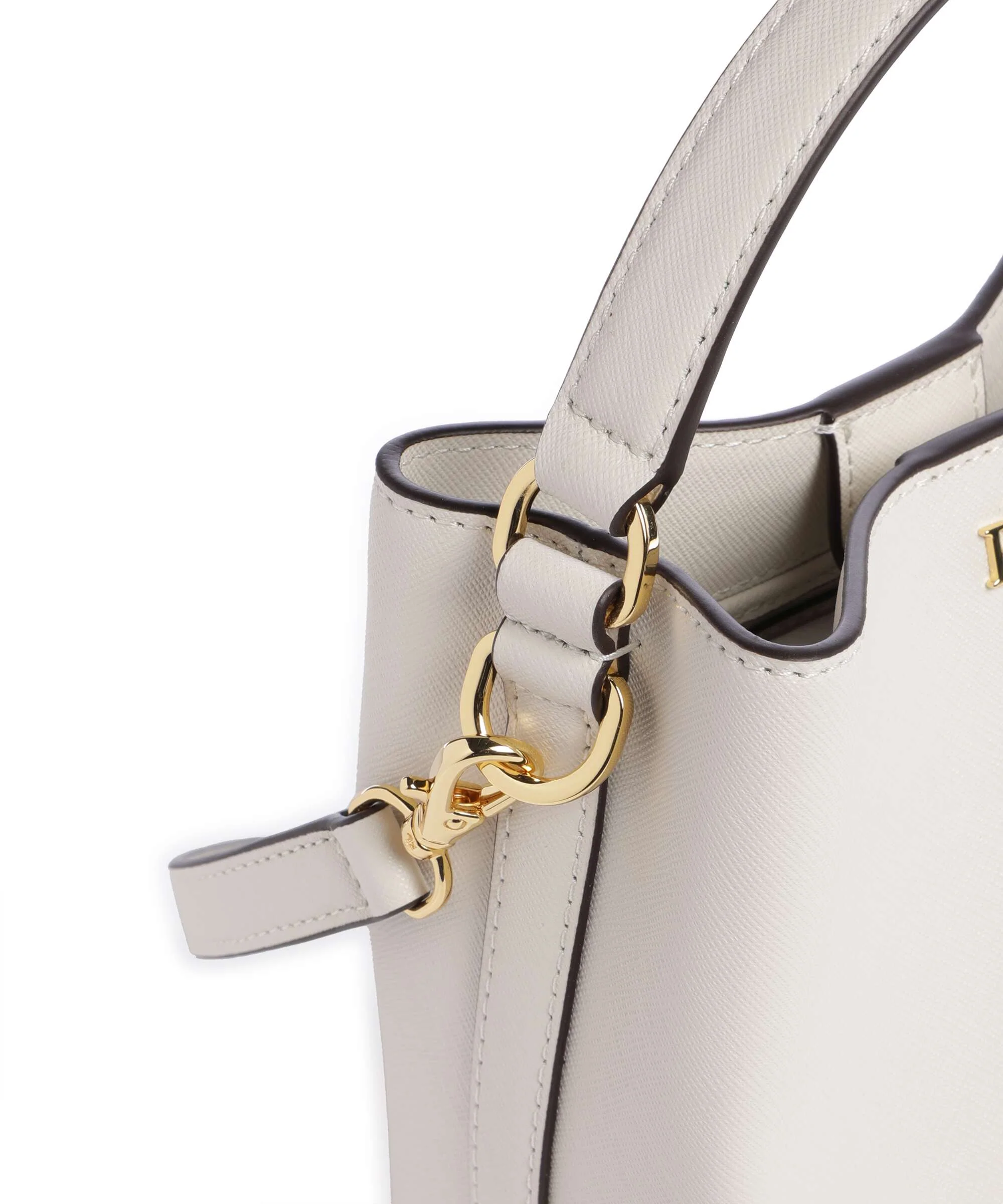 Lauren Ralph Lauren Reese Small Torebka worek soft white/pb - Image 4