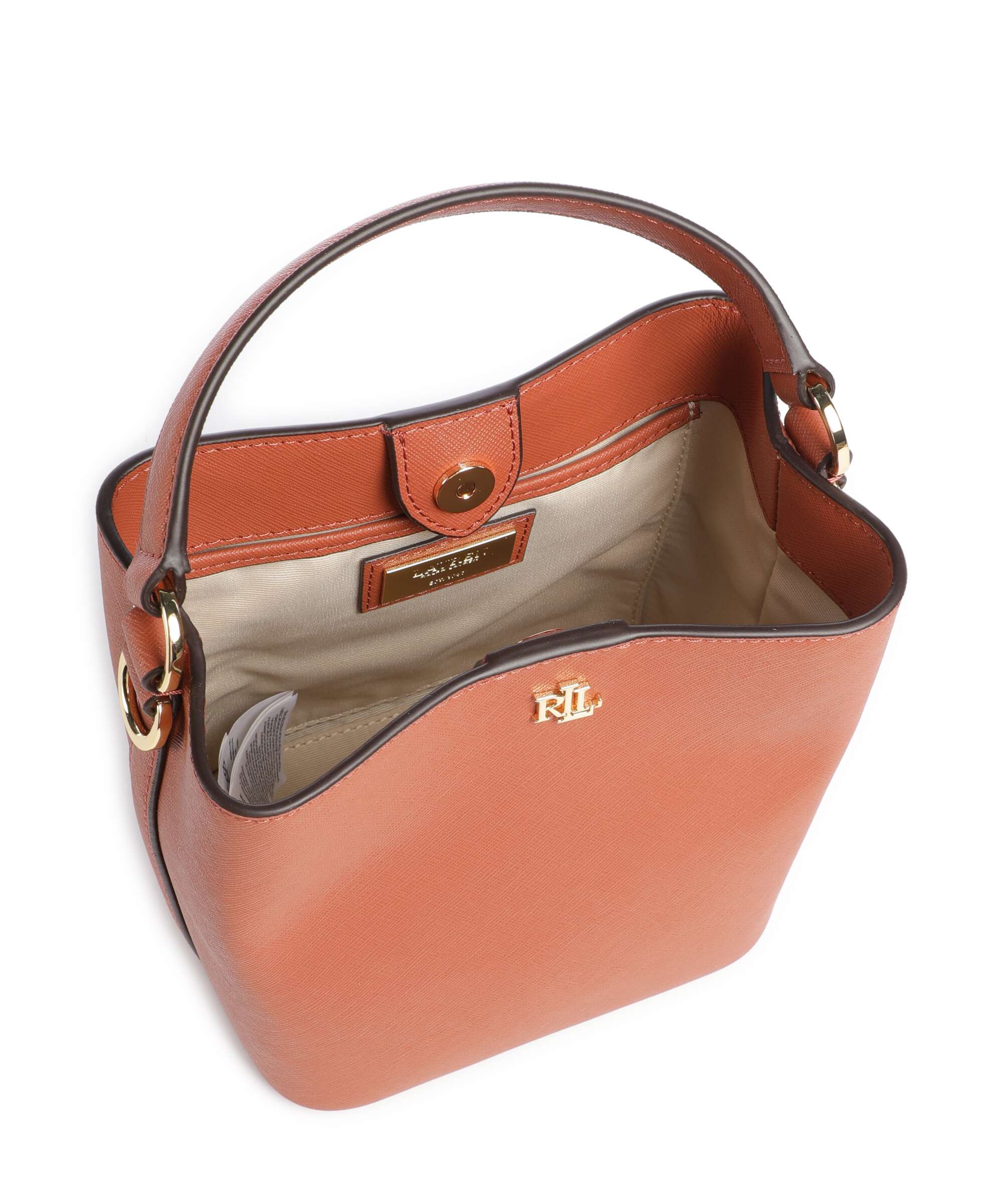 Lauren Ralph Lauren Reese Small Torebka worek red terracotta - Image 6