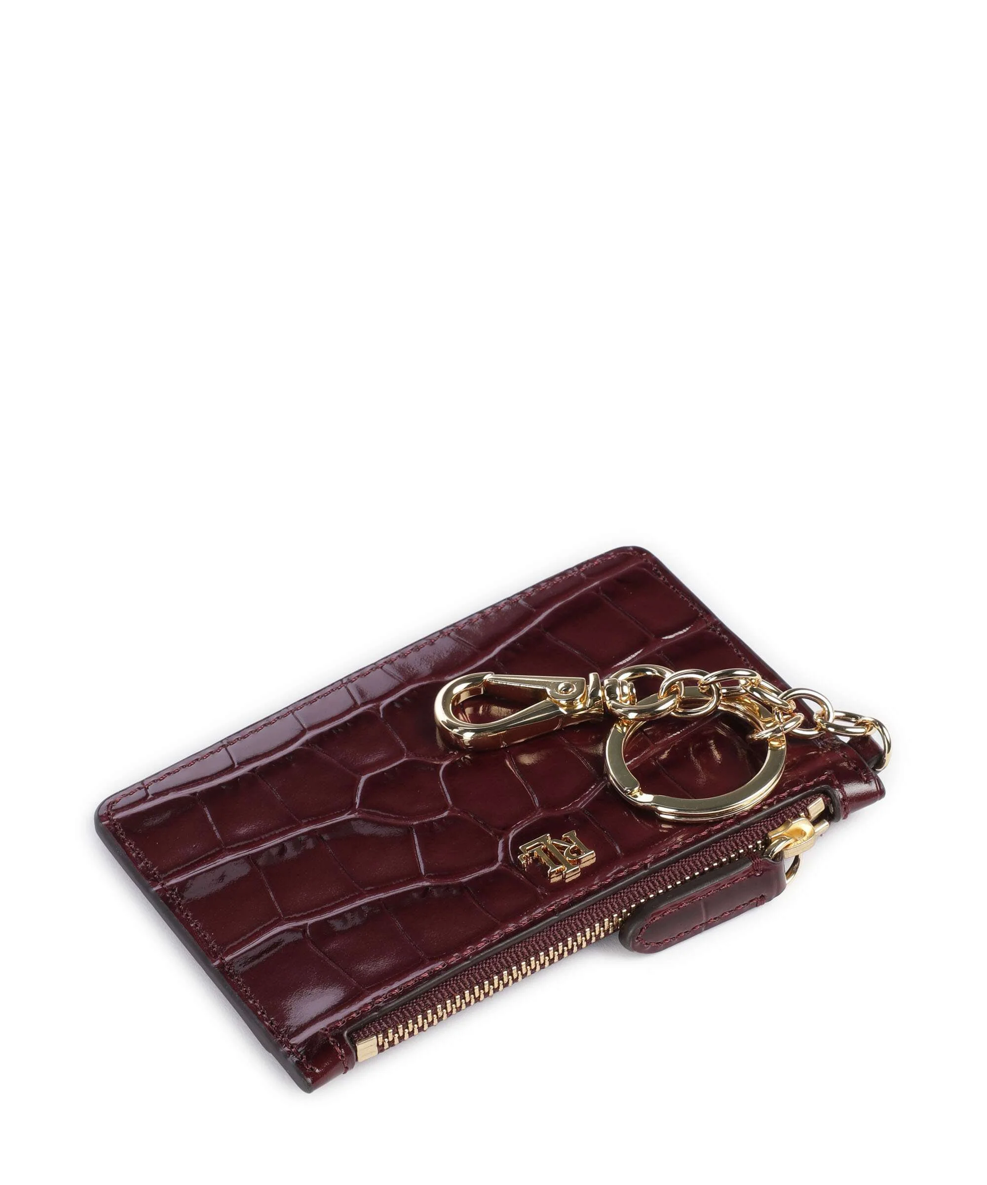 Lauren Ralph Lauren Small Etui na karty kredytowe dark garnet - Image 4