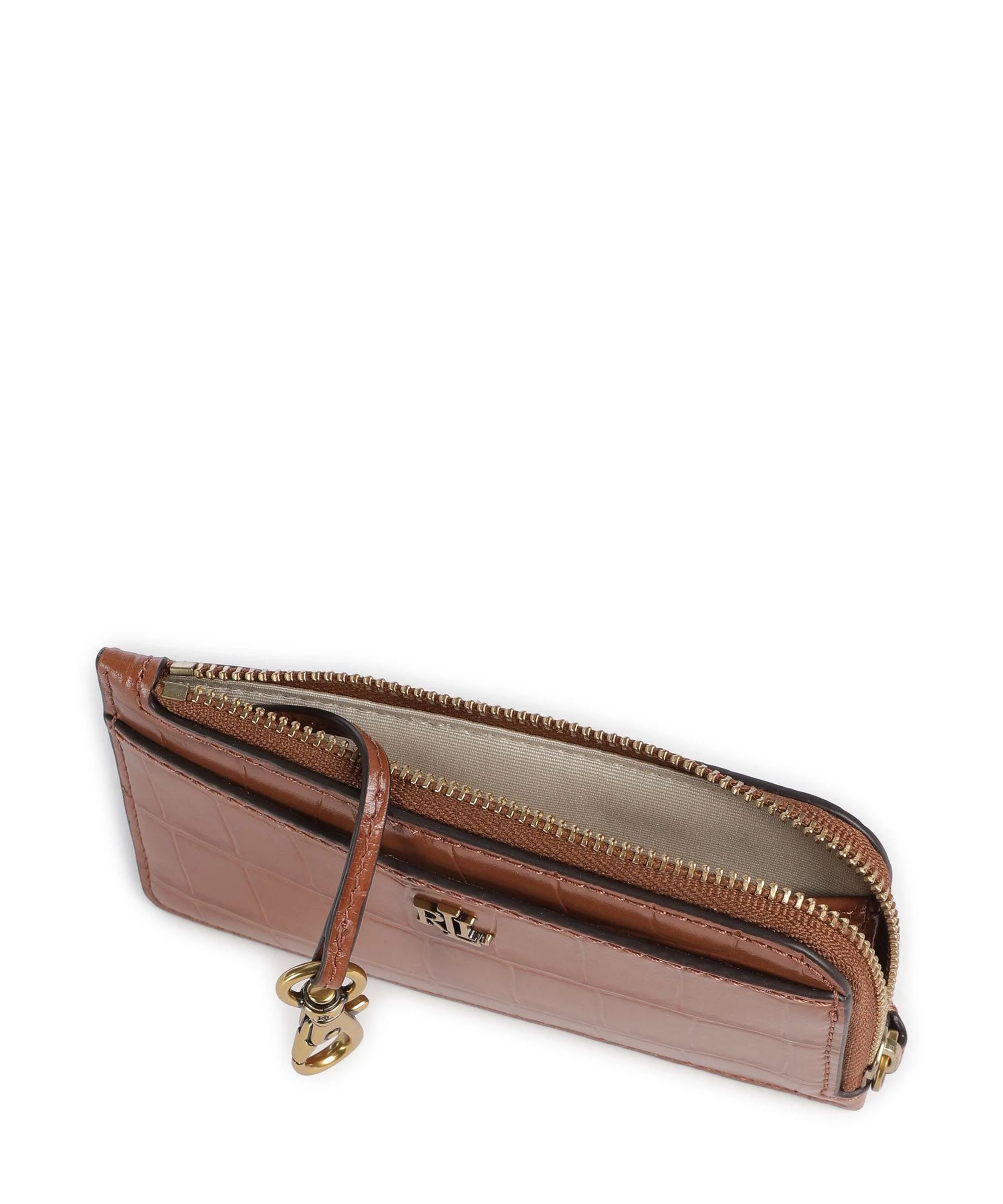 Lauren Ralph Lauren Small Etui na karty kredytowe lauren tan - Image 4
