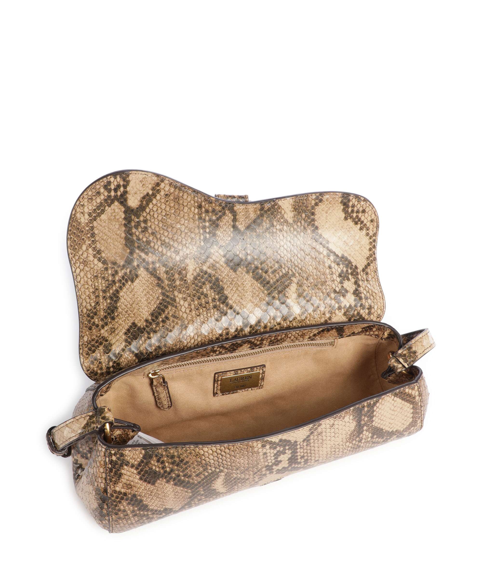 Lauren Ralph Lauren Tasha Medium Torba na ramię tan multi - Image 5