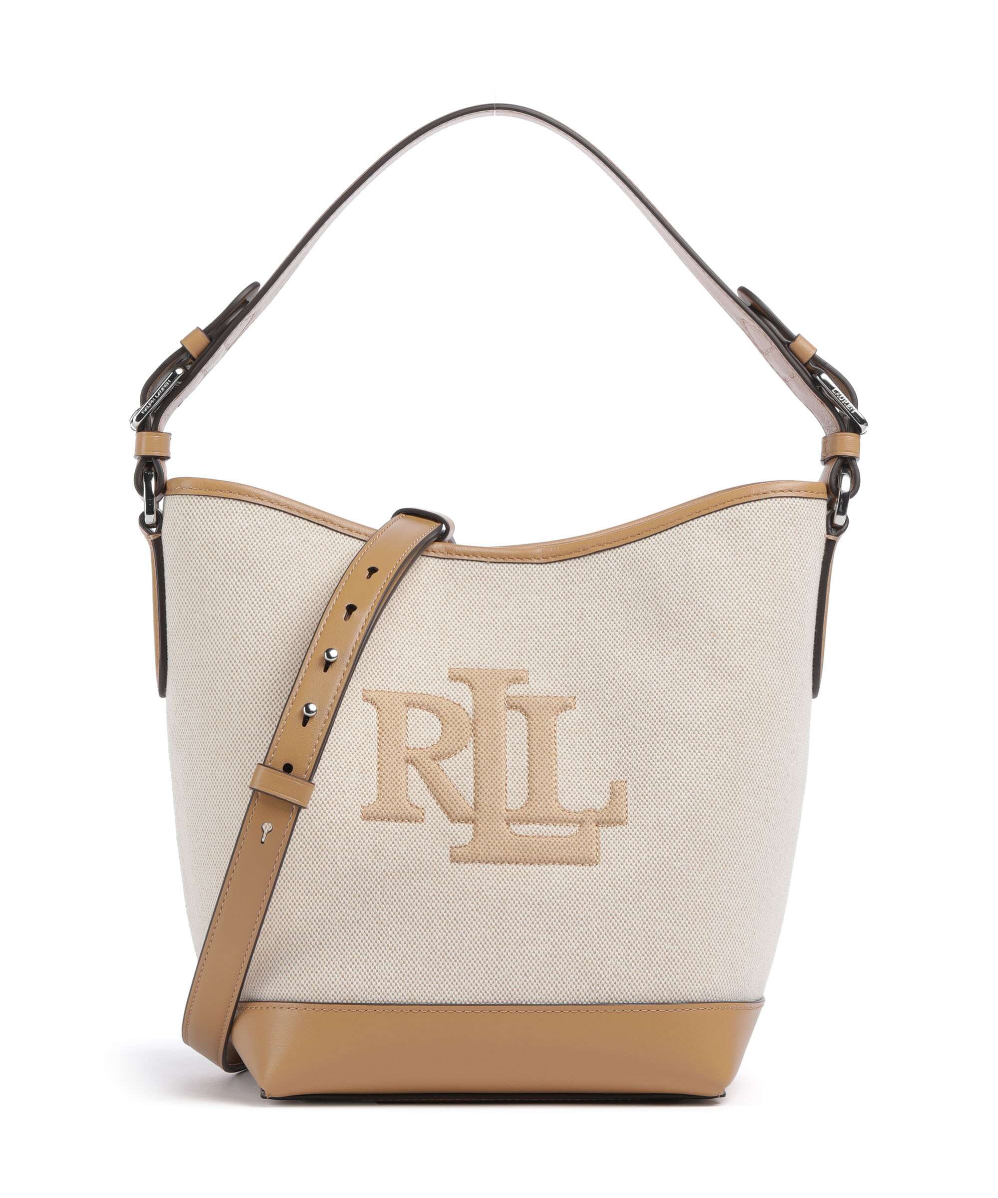 Lauren Ralph Lauren Witley Medium Torebka worek natural buff