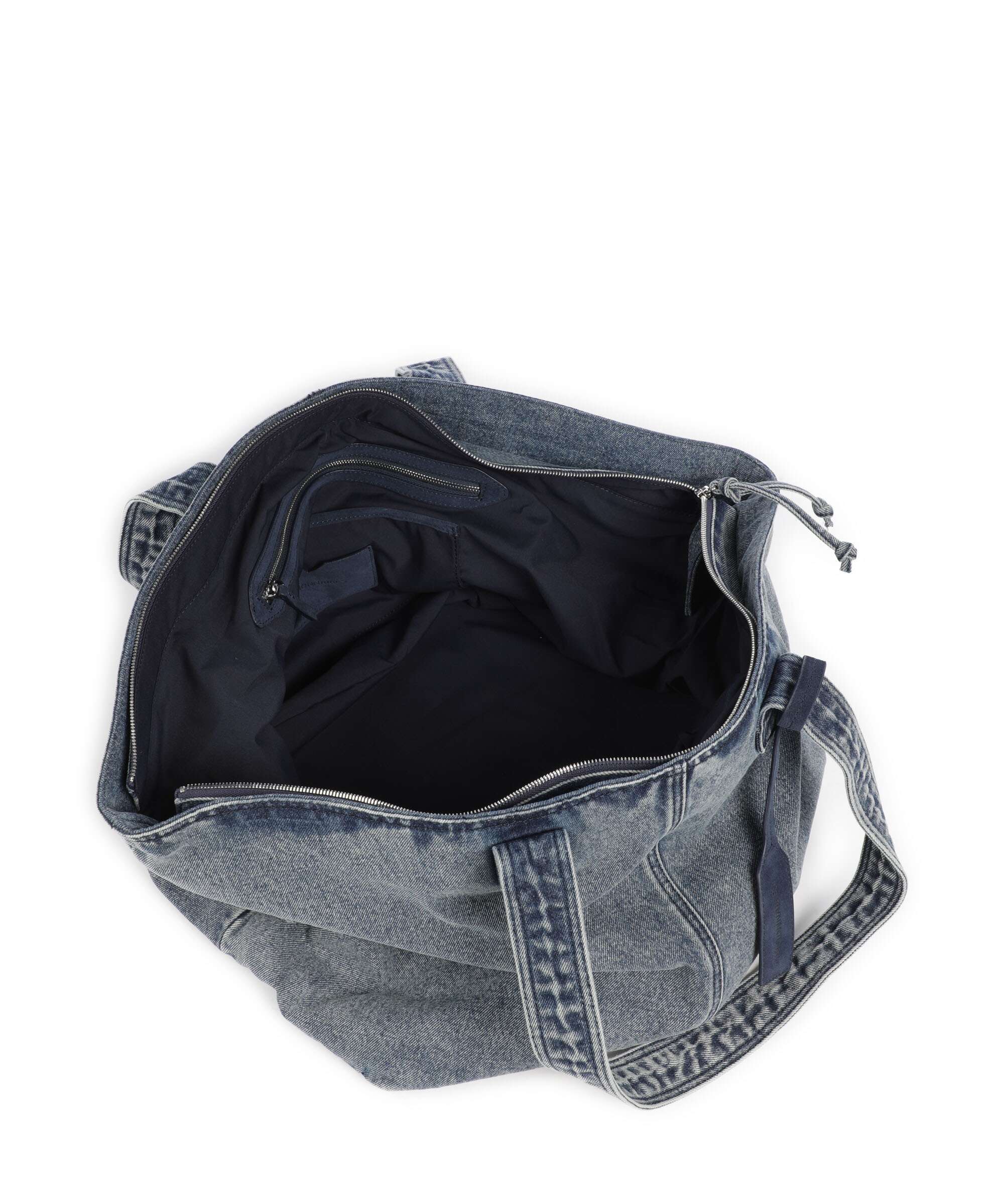 Les Visionnaires Alba Denim Essential Torba na zakupy washed denim - Image 5
