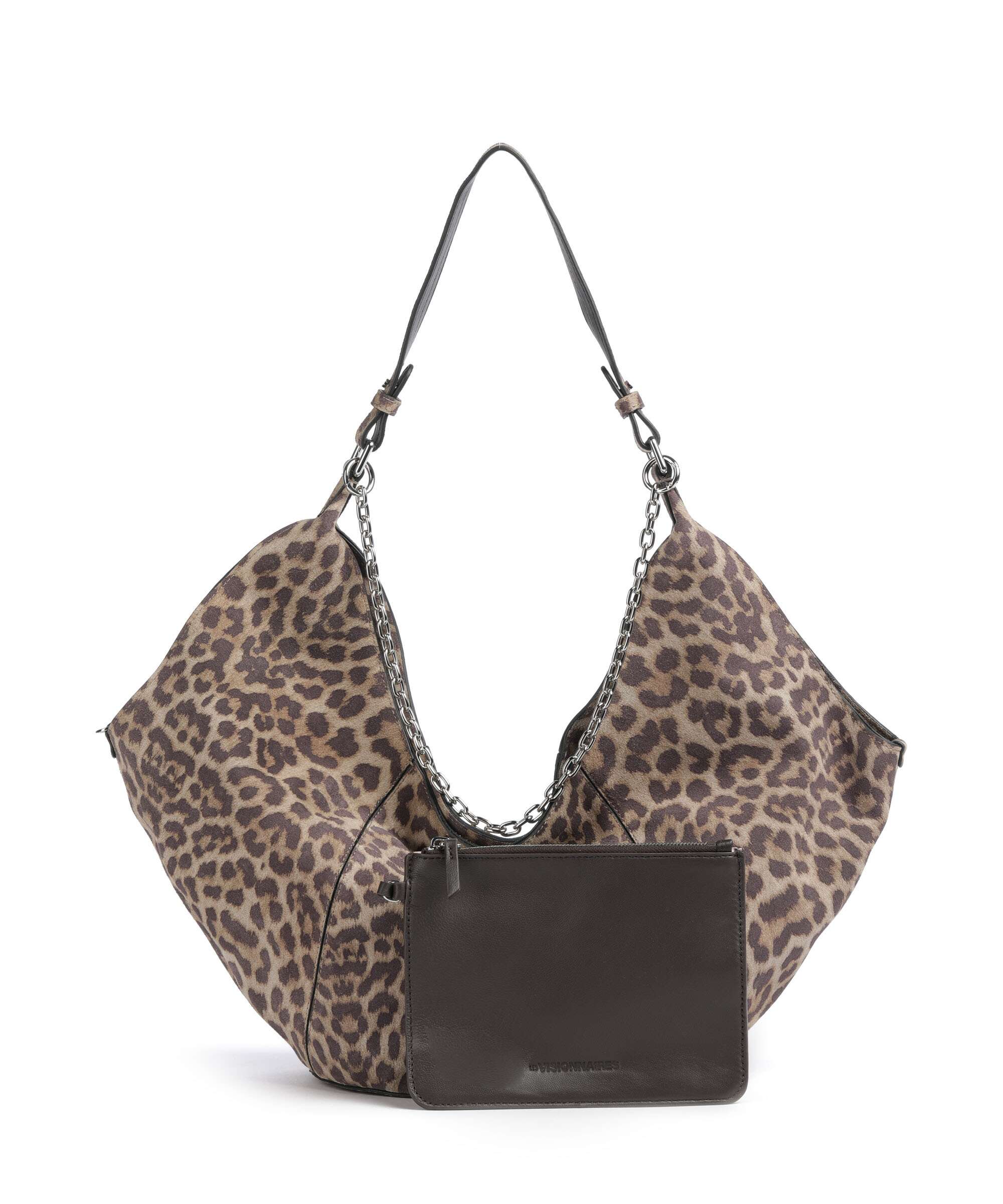 Les Visionnaires Amelie Cozy Chain Torebka worek leo print - Image 4