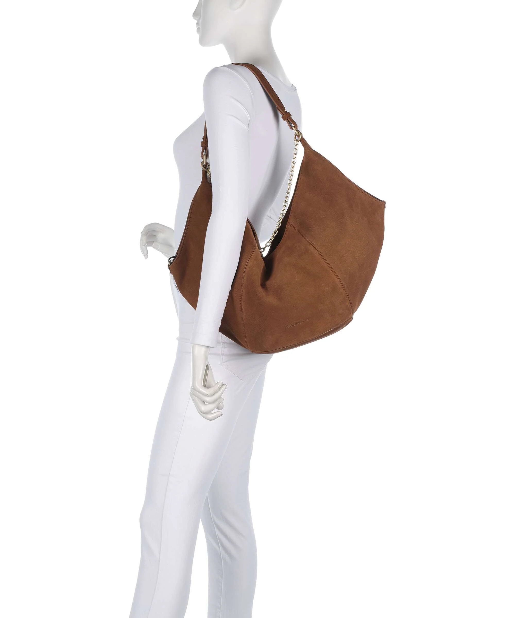 Les Visionnaires Amelie Cozy Chain Torebka worek cognac - Image 3
