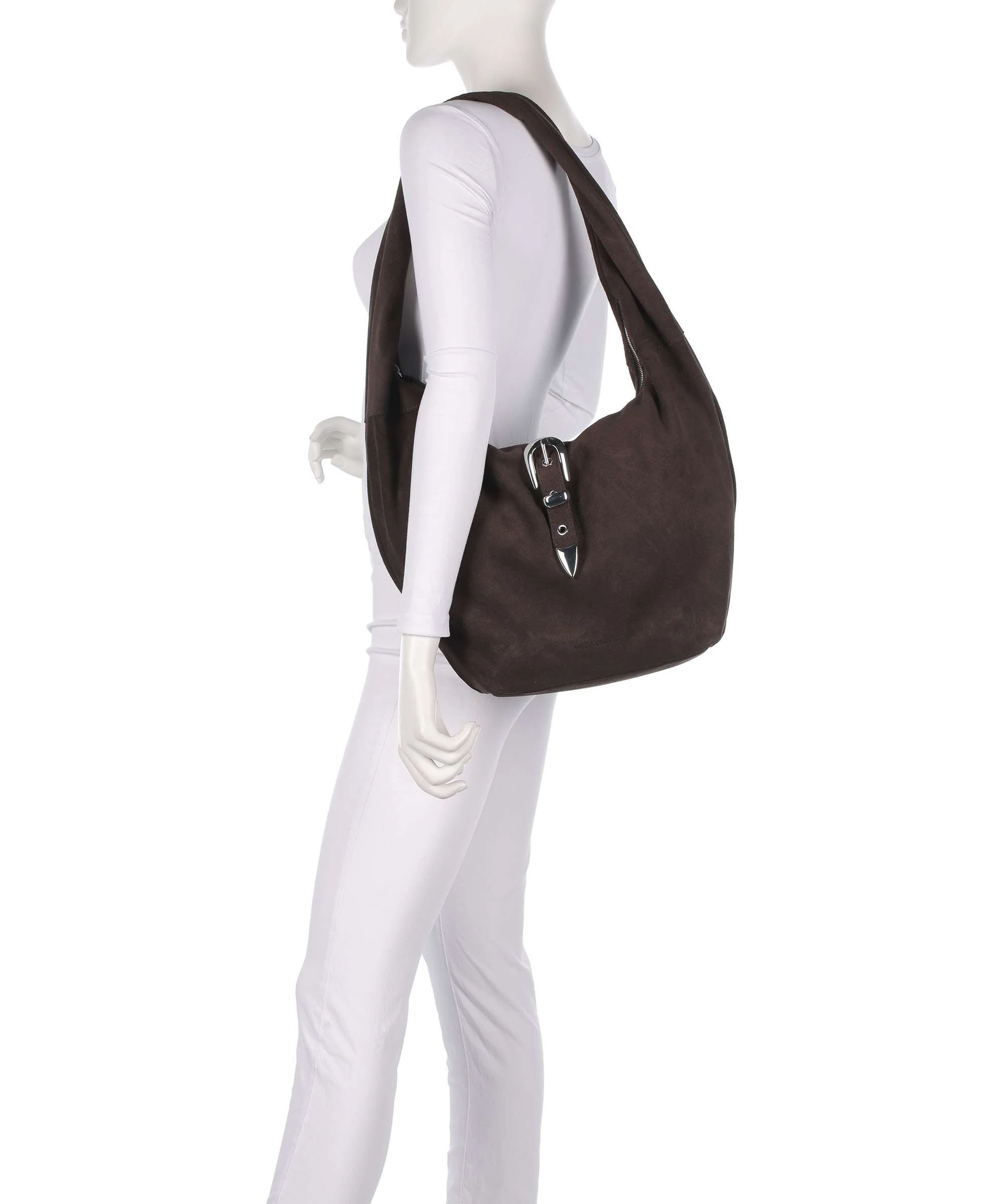 Les Visionnaires Claudine Rebel Cozy Torebka worek dark brown - Image 3