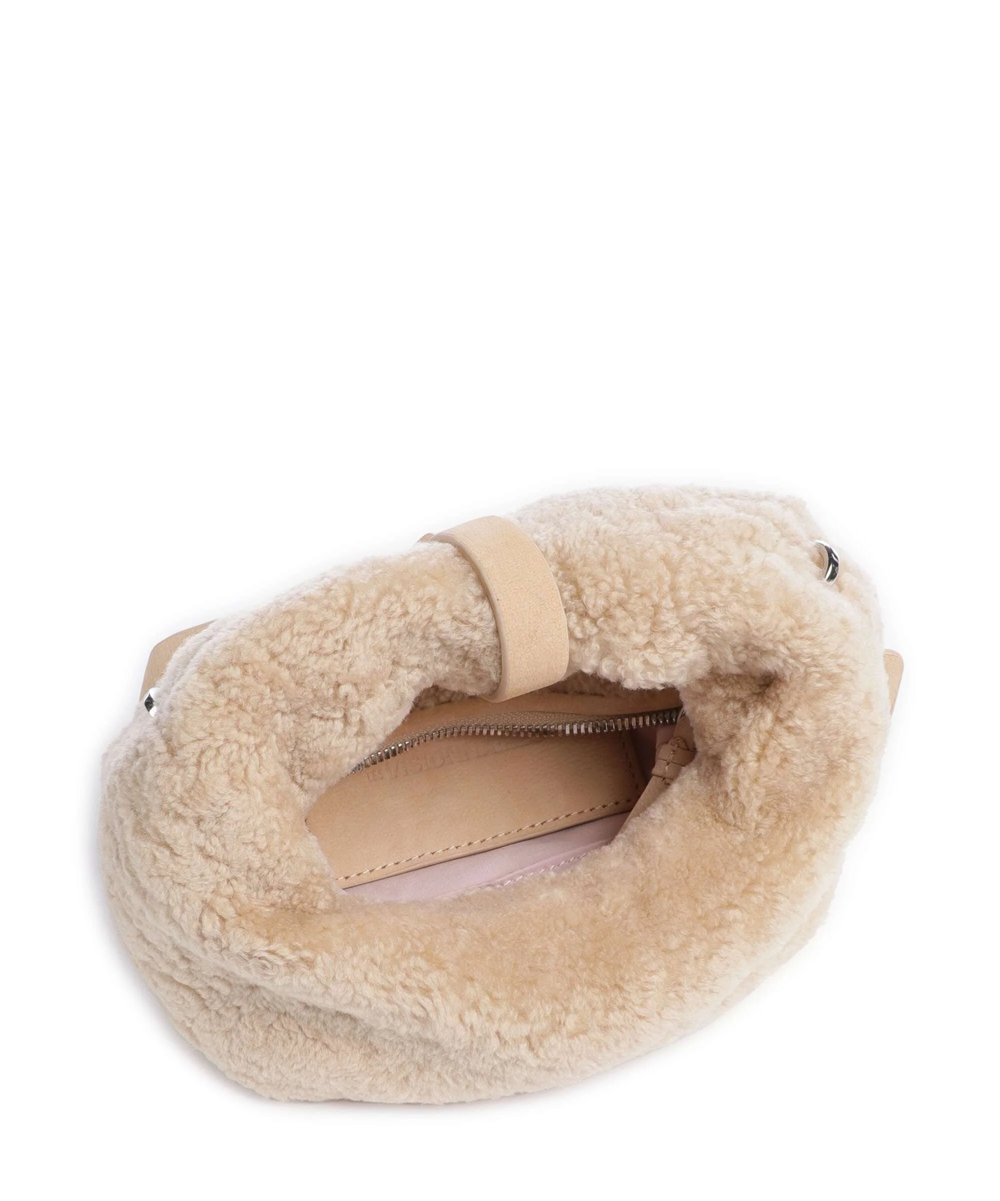 Les Visionnaires Greta Teddy Micro Torba przez ramię milky beige - Image 6
