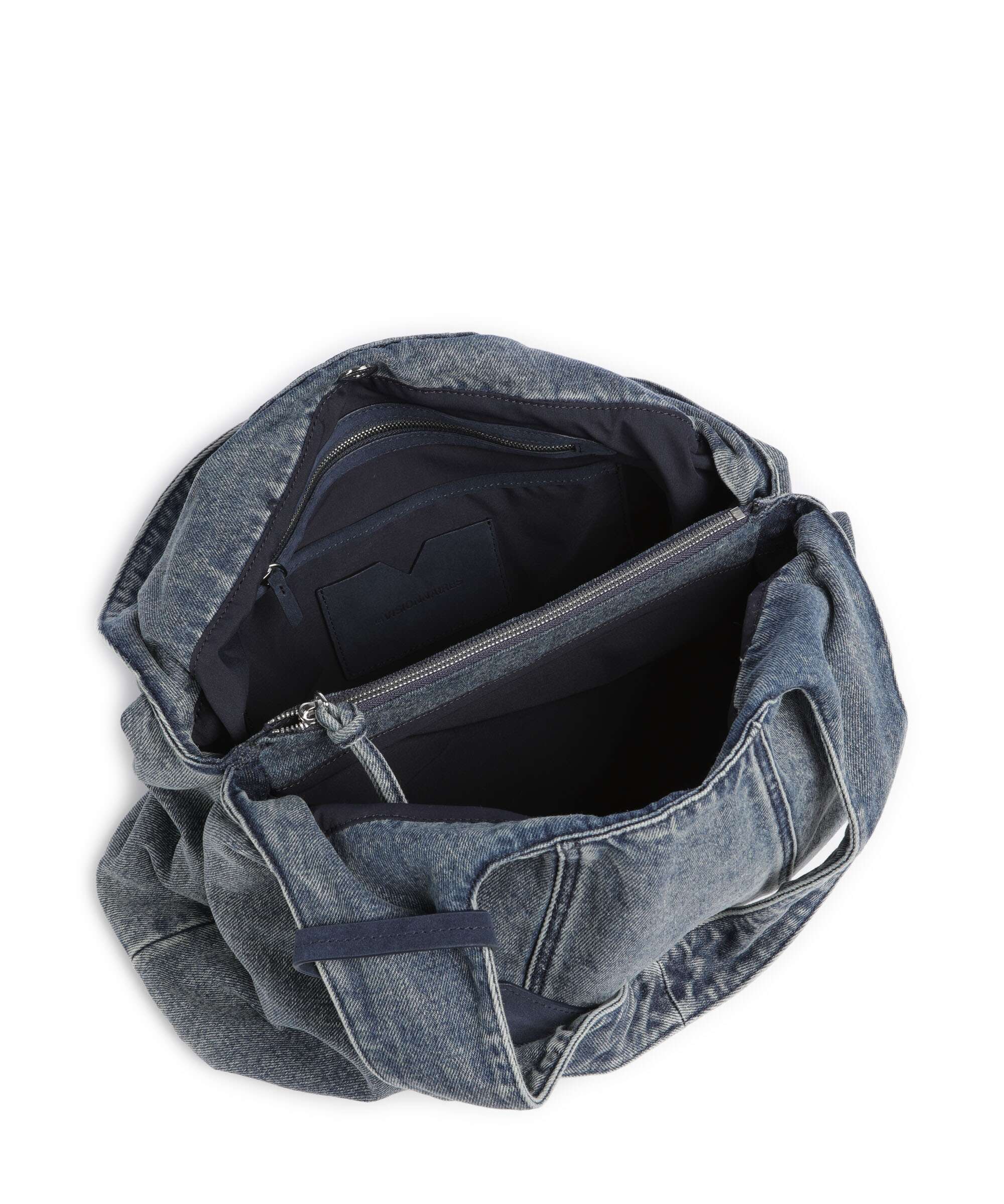 Les Visionnaires Paz Denim Essential Torebka worek washed denim - Image 5