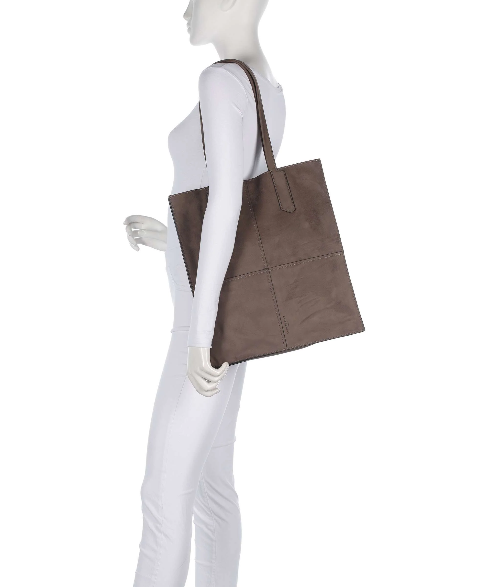 Liebeskind Amy Vegan Suede L Torba na zakupy neutral grey - Image 3
