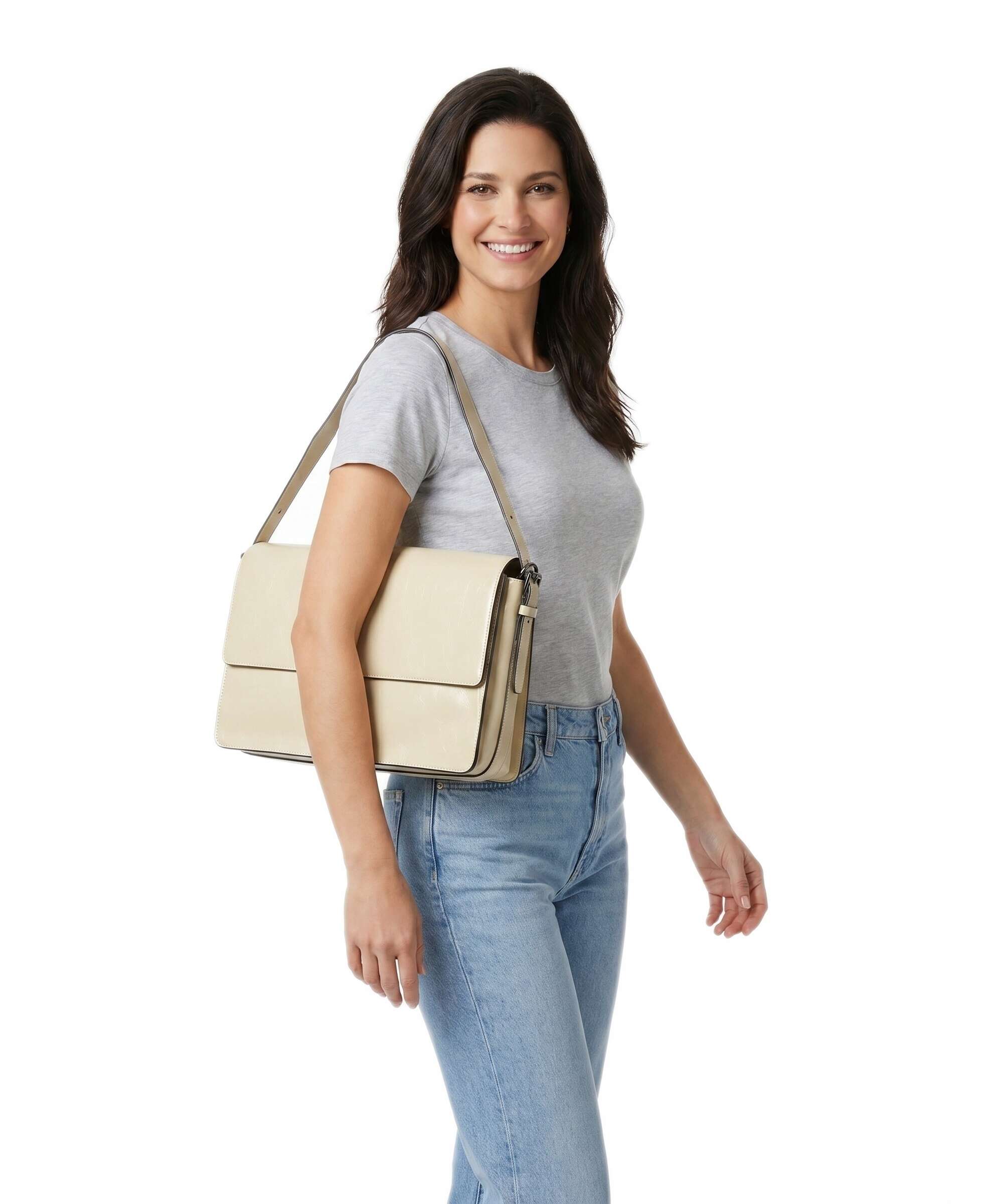 Liebeskind Audrey Recycled Lack Distressed M Torba na ramię biscotti - Image 3