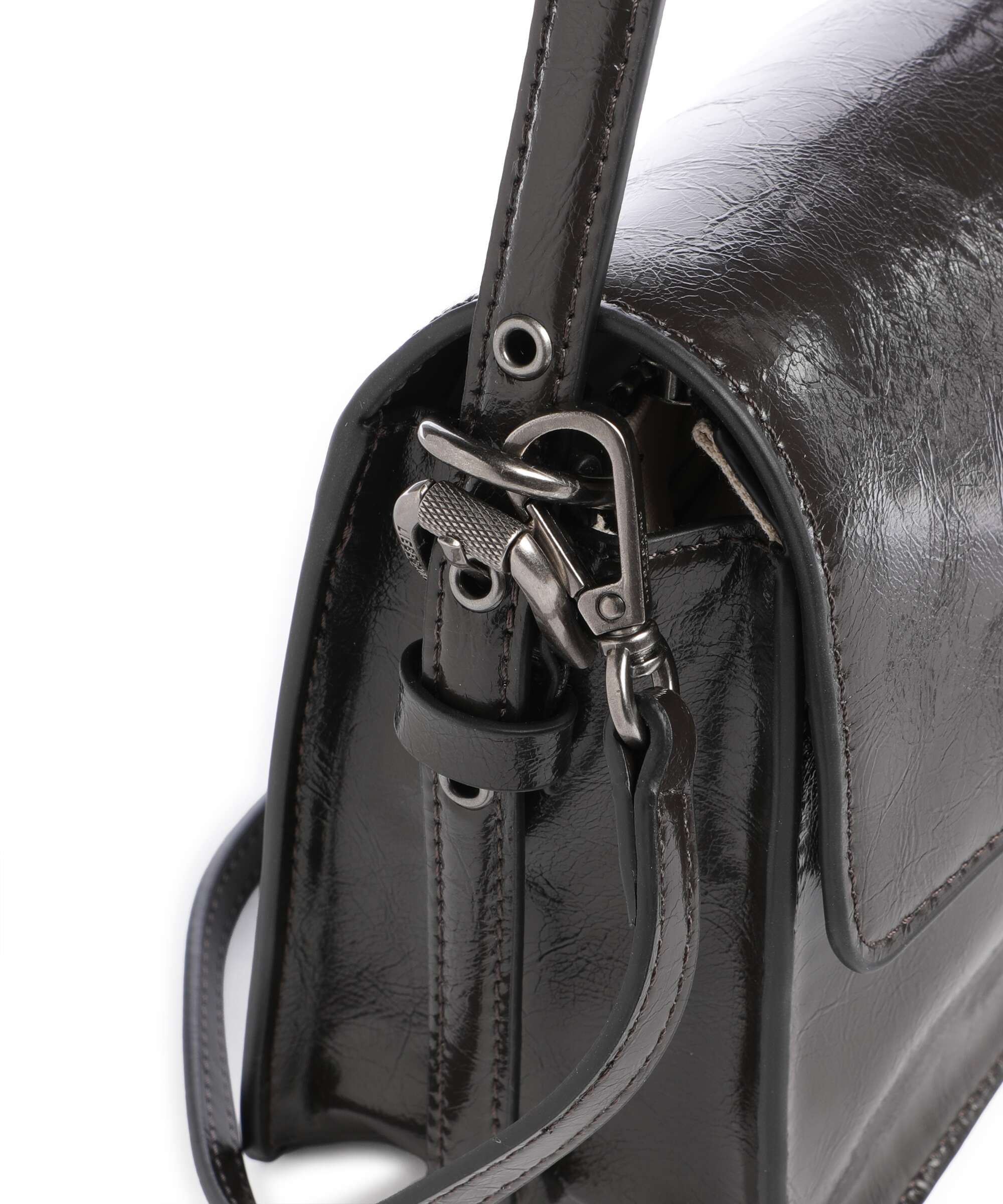 Liebeskind Audrey Recycled Lack Distressed S Torba na ramię deep soil - Image 5