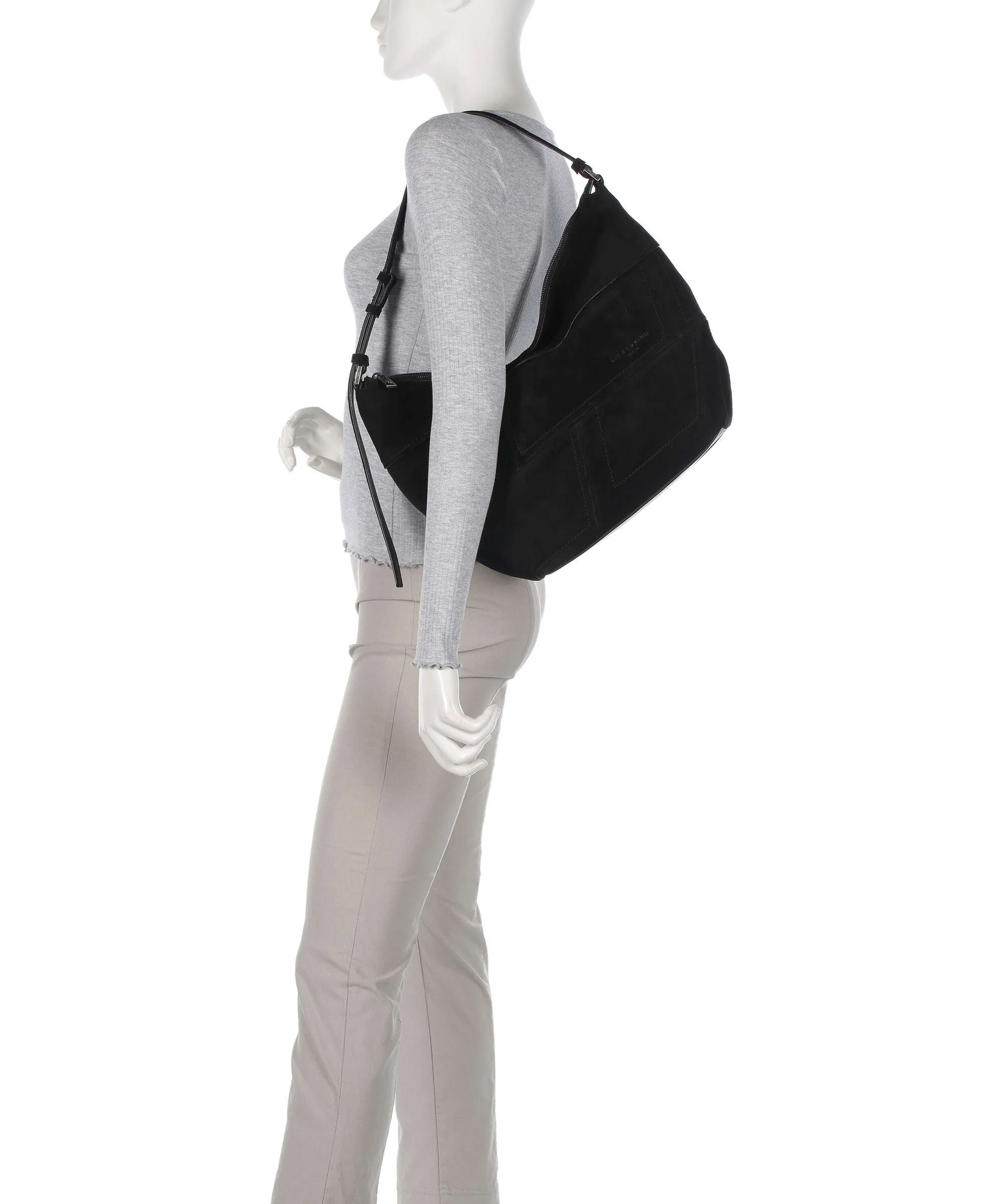 Liebeskind Edda Promo Suede M Torebka worek black - Image 3