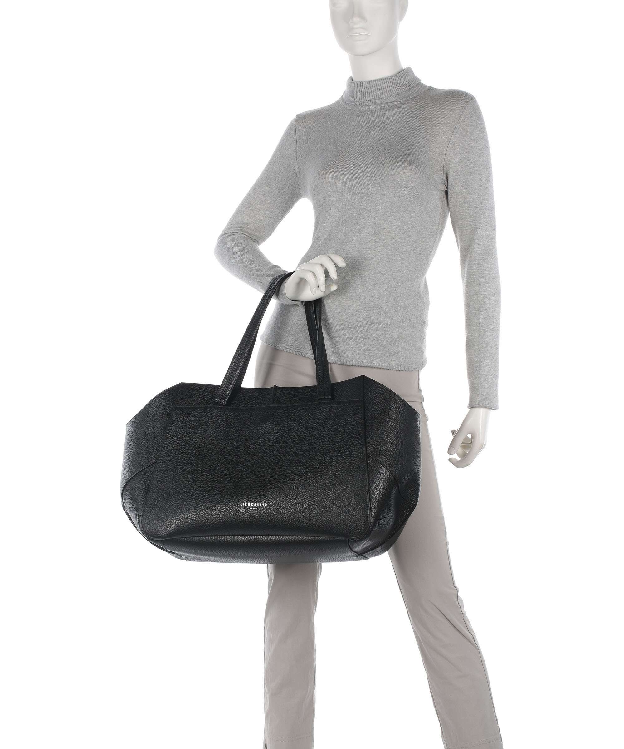 Liebeskind Lilly Heavy Pebble XL Torba na zakupy black - Image 3