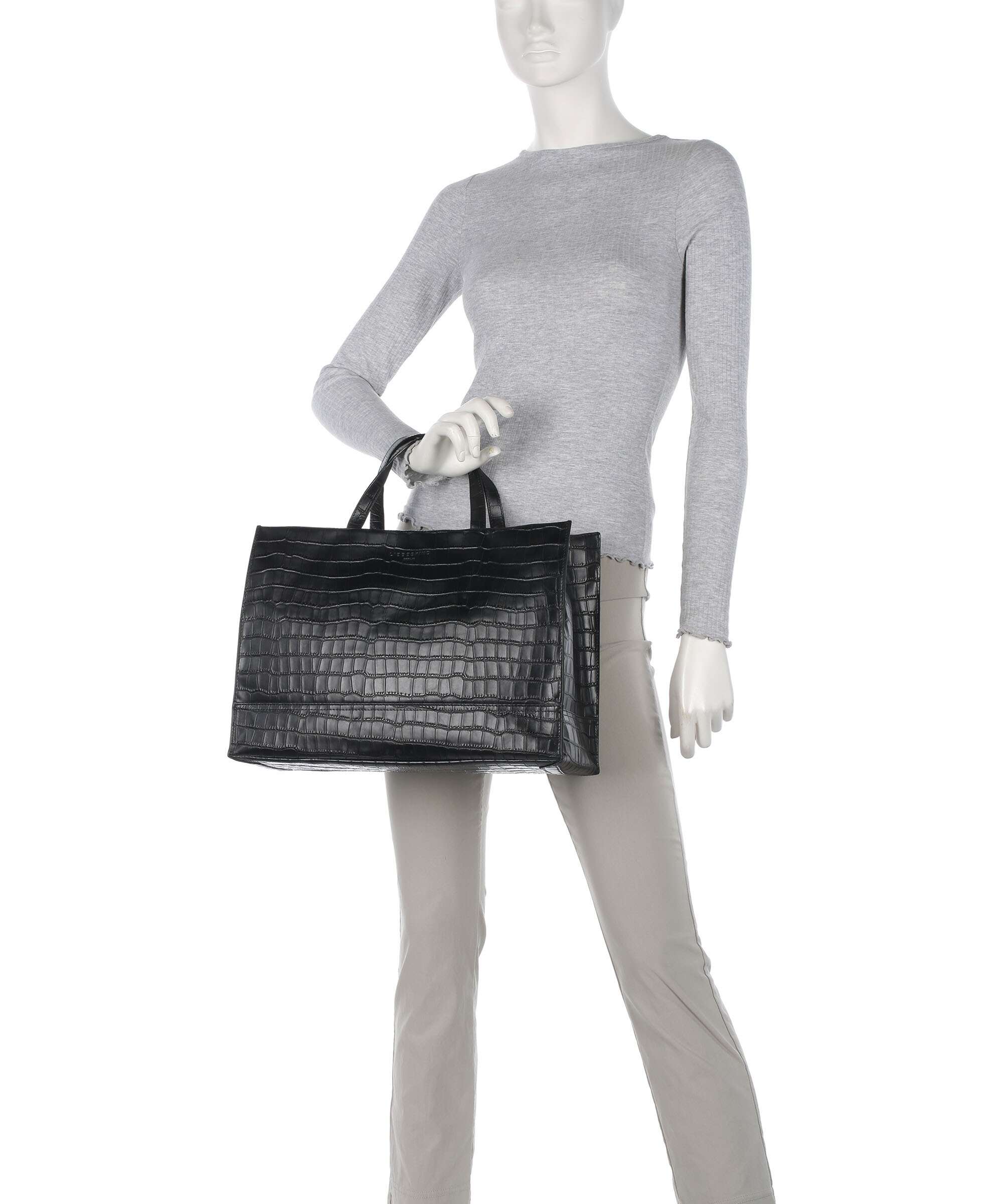 Liebeskind Lou 2 New Croco L Torebka black - Image 3